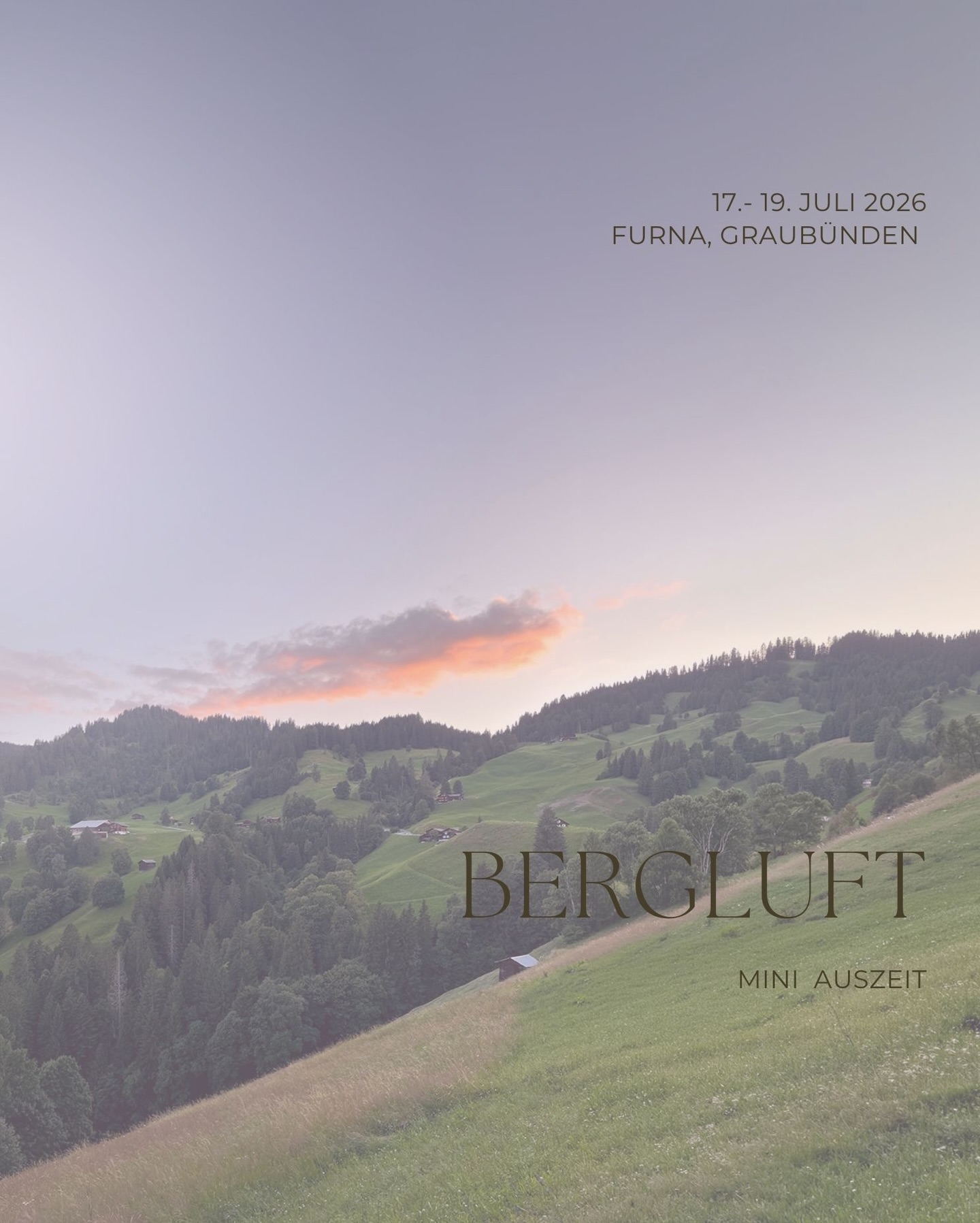 Bergluft Mini- Auszeit 🤍 17. - 19. Juli 2026 in Furna, Graubünden - Eine Auszeit für Frauen💃🔥
Ein Wochenende zum Durchatmen, Loslassen und Auftanken. Denn machnmal braucht es nur eines: Raum, Ruhe. Abstand vom Alltag.
Kakaozeremonie für Herzöffnung & Verbindung | Soundhealing / Klangreise zur Tiefenentspannung | Journaling & sanfte Reflexionsimpulse | Zeit in der Natur | gemeinsame Momente am Feuer | Raum für Rückzug, Integration und einfach Sein ✨
Mir freued eus riesig uf di🌸
Stephanie & Petra @petra.eigenmann
STEPHANIEBUECHEL
HEIHEISTEPHANIE
ABTWILSG
FOTOGRAFINSTGALLEN
FOTOGRAFINOSTSCHWEIZ
RETREATSCHWEIZ
AUSZEITSCHWEIZ
ZURÜCKZUMIR
FURNA GRAUBÜNDEN
STGALLEN
RETREATNORWEGEN
TROMSØ
FOTOREISEFÜRFRAUEN
LIFECAOCH
ZYKLISCHESLEBEN
FRAUENPOWER
FRAUENCOACH
TAGESAUSZEITSTGALLEN
STEPHANIESSAFESPACE
SCHWEIZERPODCAST
PODCASTAUFSCHWEIZERDEUTSCH