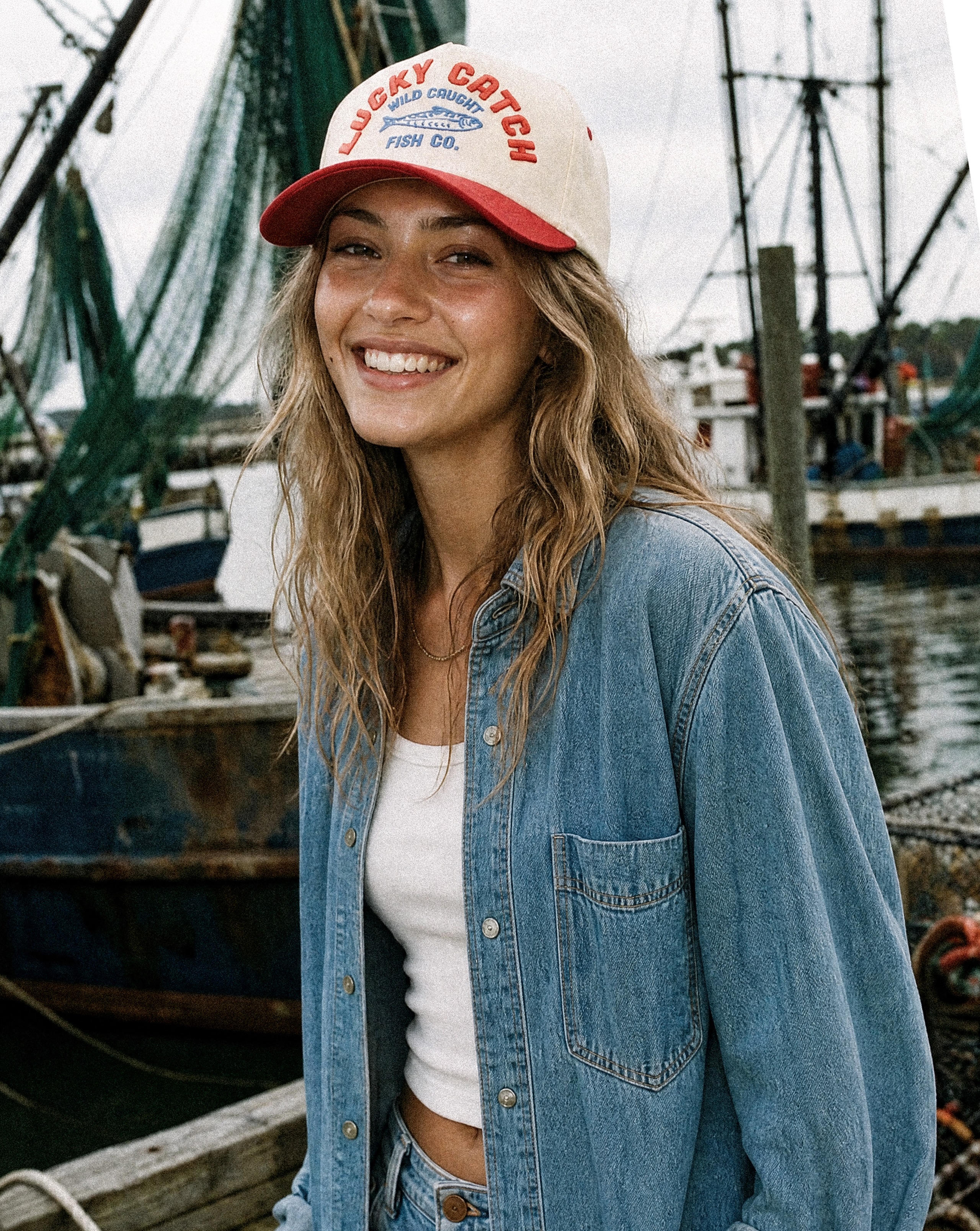 lucky catch 🎣
for days out on the water, summer outings, and everything in between ⛴️🛶🌊🐟
check out this hat and the rest of our nautical and fishing themed hats on our website, link in bio 🔗
#truckerhat #ccbeanie #cheveuxcorp #wholesalehats #fishing
