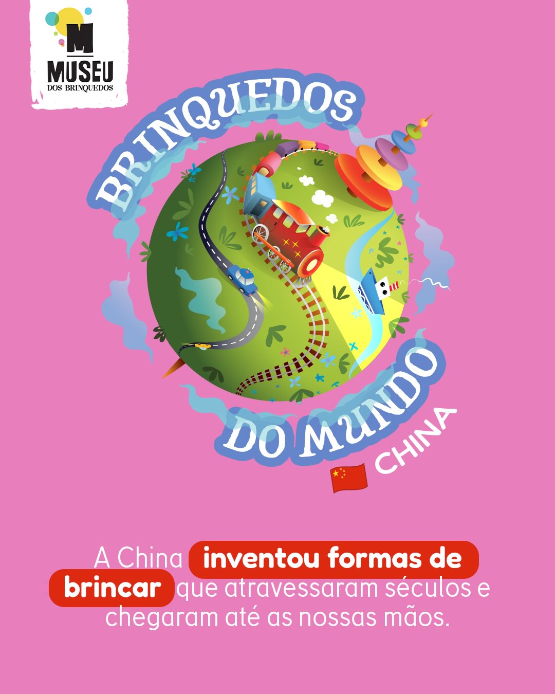 Tem muita coisa que a gente brincou a vida inteira sem saber que veio lá da China. 🇨🇳
O museu conta essas e outras histórias dos brinquedos do mundo!
Qual desses você já brincou? 👇
O Museu dos Brinquedos conta com o patrocínio da Cemig, por meio da Lei Estadual de Incentivo à Cultura de Minas Gerais, e com o apoio do Instituto Unimed-BH e do Instituto Marina e Flávio Guimarães – Grupo BMG, por meio da Lei Federal de Incentivo à Cultura, no projeto “2026 – Manutenção do Museu dos Brinquedos” (Pronac 254697); além das empresas Marcelo Guimarães Advogados e Associados e Decta Contabilidade. Realização: Governo de Minas Gerais – Aqui o TREM prospera, Ministério da Cultura e Governo Federal – União e Reconstrução.
#MuseudosBrinquedos #BrinquedosDoMundo #China #belohorizonte @institutounimedbh @grupobmg.oficial @institutomfg_ @circuitoliberdade @prefeiturabh @culturaeturismomg