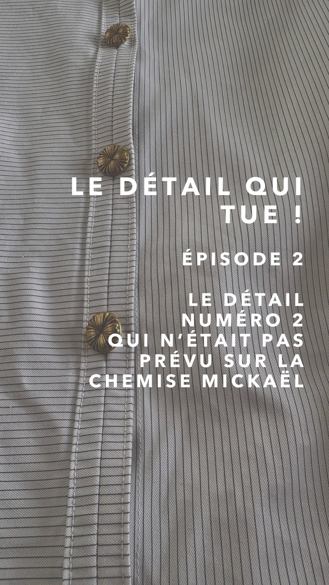 Il y a un autre détail qui n’était pas prévu sur cette chemise, c’est la boutonnière !
Je te raconte dans ce deuxième épisode, ce qu’il s’est passé 😉 !
Et toi, si tu devais choisir, plutôt boutonnière machine, brodée à la main ou cette nouvelle technique ?
#atelierpiny #madeingeneva #detailchemise #detailquitue #vetementfemme
Détail pas prévu sur la chemise Mickaël, boutonnière chemise.