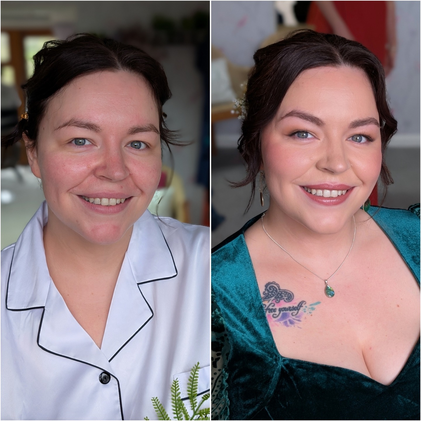 Ruth
Here is lovely Ruth looking fab on her special day @millbrookestate what a gorgeous green dress
I had the pleasure of creating her bridal hair and makeup looks and her 2 bridal party hair so a busy morning!
Makeup wise Ruth requested a few individual lashes, a nude brown lippie colour, no under eye makeup and warm tones on the eyes with a tiny wing. Skin to be evened out, but not heavy with powders, a lit from within glow, pretty blush, bronzer and some sculpting....and ta da!
Sometimes when I meet a Bride on the day with no practice run, they know exactly from inspo pics and our consultations chats what they would like, like Ruth did, sometimes Brides let me take the lead, I will work with you it's your face after all!
I created a low bun for her hairstyle and we put some flowers in her hair to finish off the look.
@juliawoollacott has posted some sneak peaks already so go and check out their super happy day!
Thanks so much for having me Ruth! Congratulations again to you both.
#millbrook #millbrookestate #bridalmakeup #weddingmakeup #hmua