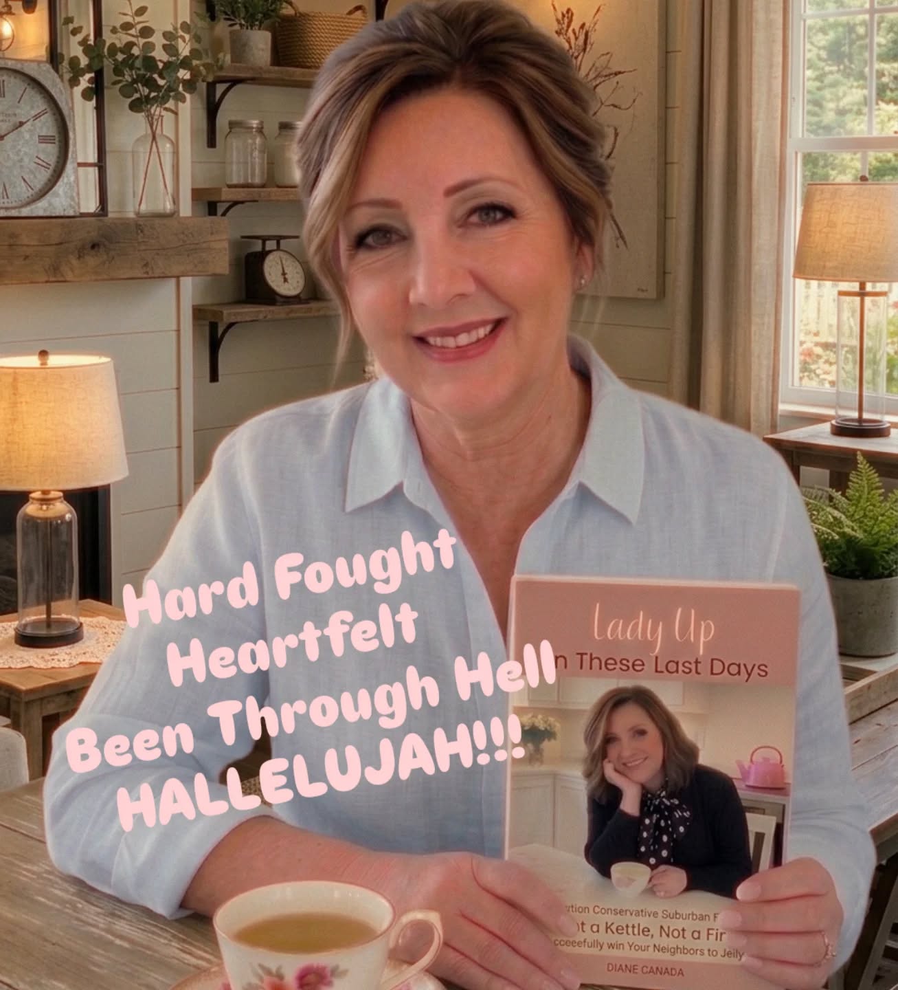 Let me attempt to explain something here...the last 6 years would have crushed me if it weren't for Jesus my rock, the love of my husband, and my friends who prayed like warriors over me when I was in a fetal position.
I bring my hard-fought, heartfelt, been through hell hallelujah!!!!
As God has dried up rivers of tears, shown me the demonic forces behind the curtains, shown me the nasty bugs under the rocks, and a glimpse of His perspective from the mountain, I emerged with fierce faith that has been forged in fire. I speak now with Heavenly authority.
Nobody can ever take it from me.
When we have fully surrendered our lives to Jesus, knowing that this world holds NOTHING compared to Him, then and only then does the peace rush in. I can show others how to do that now because I finally get it!
I didn't write this book, He wrote it, through me. Through my agony and through my full surrender. I had to come to the end of myself...to empty myself completely to Him. It wasn't easy, but man, it's been worth it.
Once I surrendered, He threw out all my spiritual baby bottles and moved me onto the meat of His word. It hurt. It sucked at times. But it is done, I'm on the meat daily, and the result is this book.
He showed me the way out of the maze and now I'm coming back for those still lost in it.
He showed me the answers and now I'm coming back for those who have big questions.
He showed me what real peace feels like and now I'm coming back for those in chaos.
He showed me how to walk fearlessly in Him, and now I'm coming back for those who are afraid.
He showed me how to truly love unlovable people, and so now I'm coming back for those who think they just can't.
This is not a book...it's a Mantle...it's an assignment...it's my purpose. It all makes perfect sense now.
Listen to me: we are in the last days. He is coming very soon. This is not a drill. Time is short.
Let's get those kettles whistling!!! 🫖
LINK IN BIO!
#ladyupkettleon #ladyupamerica #christianwomen #christianmoms #suburbanmom