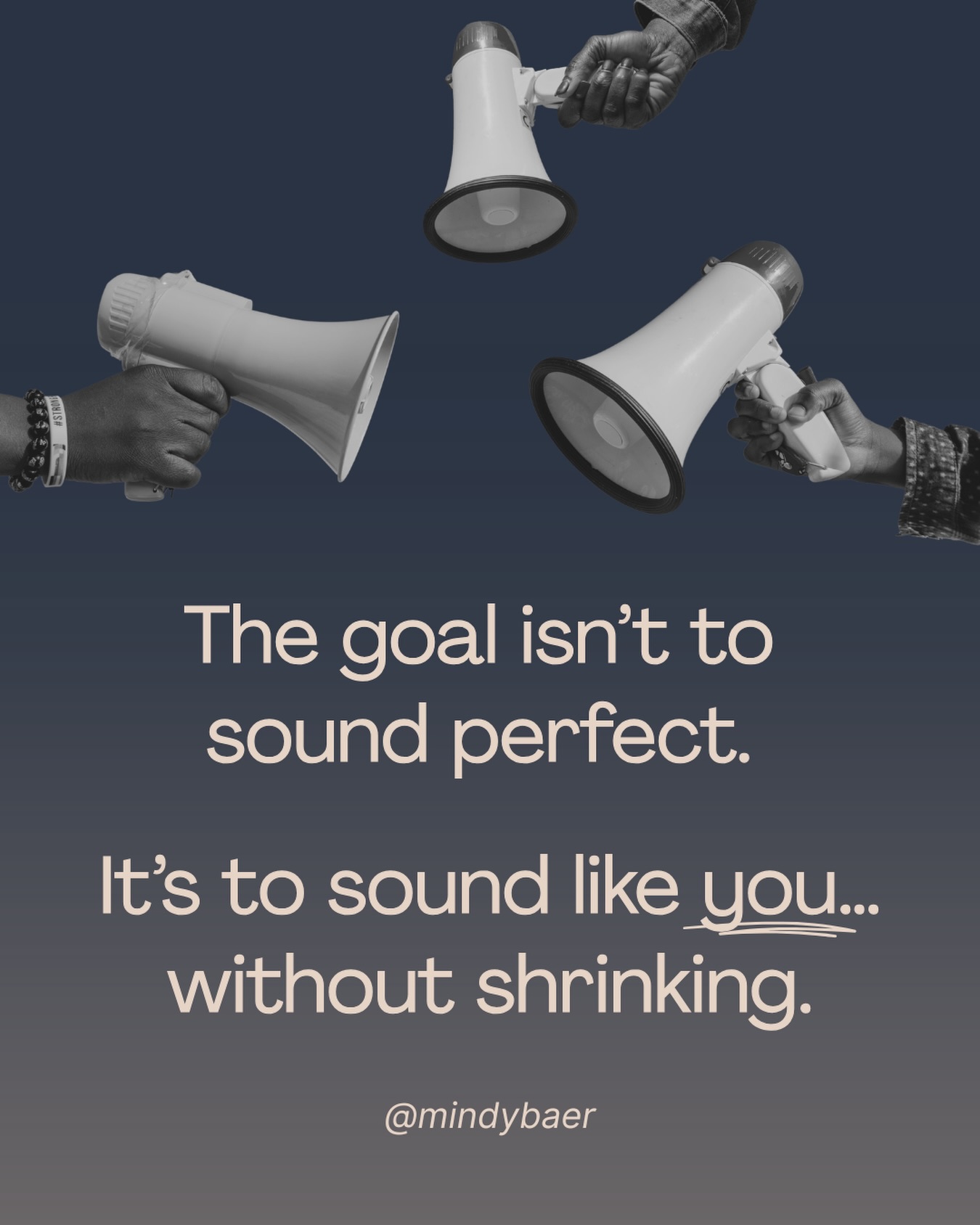 You’ve practiced what you were going to say. You knew exactly how you wanted it to come out.
And then... something happened between your brain and your mouth.
It came out softer. Longer. More apologetic than you meant it.
That’s not a confidence problem. That’s a communication habit. And it’s fixable.
The goal is not to sound perfect. It’s to sound like YOU.
Sound familiar? Let’s talk about it. Link in BIO!
#MindyBaer #MindyBaerVoice #MasteringMidlife #LifeTakeTwo