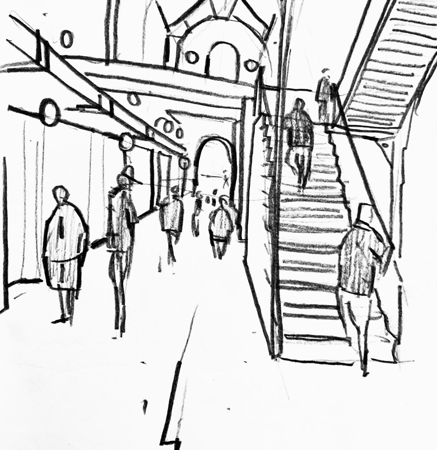 More Budapest street doodling. The market.
#streetdoodle #sketchbookdrawing #pencilsketches