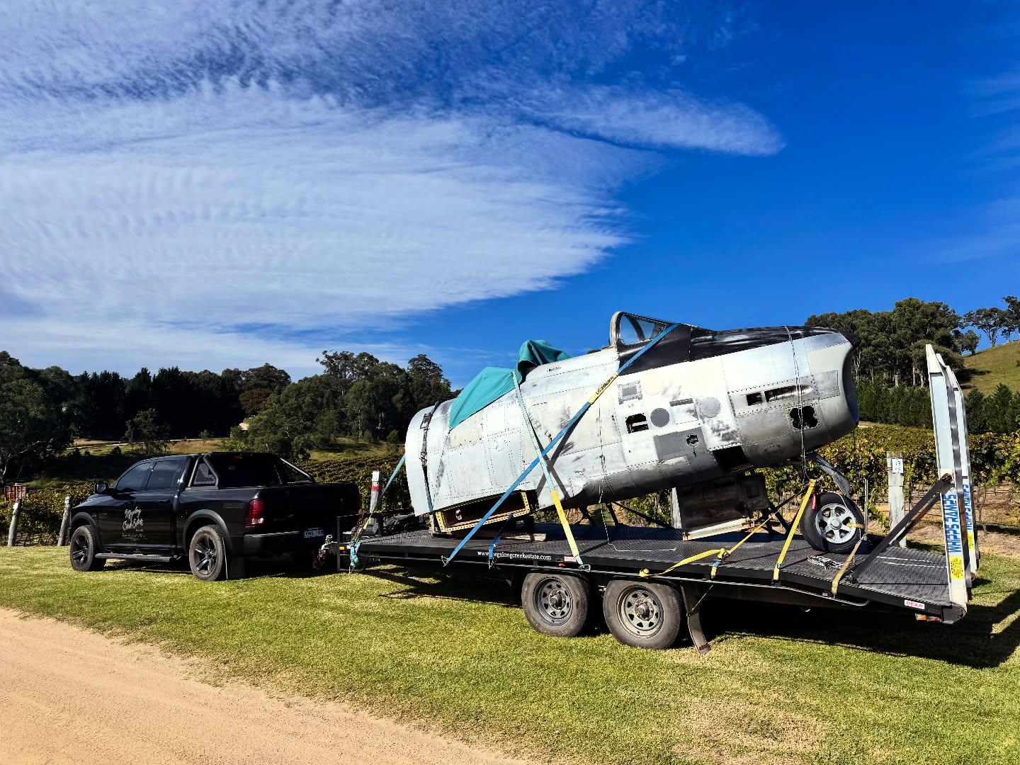 Lovely day for flying! #megalongvalley #megalongcreekestate #spitfires #aviationenthusiast #bluemountainswine