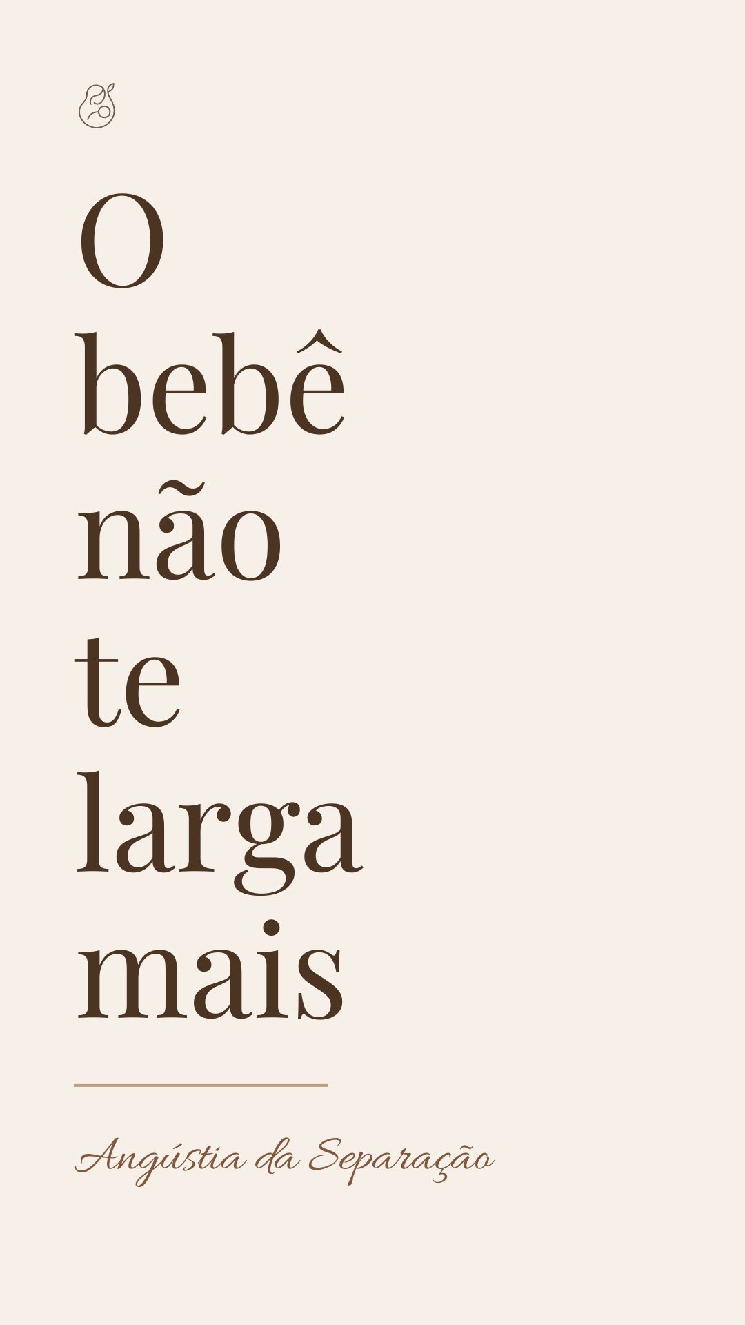 O bebê que era tranquilo… e, do nada, virou sua sombra. 👣
Grudado em você o dia todo.
Chora quando você sai do quarto.
Acorda à noite como se o mundo estivesse acabando.
E você pensa: o que aconteceu de errado?
Nada.
Isso tem nome: **angústia da separação**
Por volta dos 8 aos 10 meses, o cérebro do bebê descobre que você existe mesmo quando ele não te vê.
Mas ele ainda não sabe que você volta.
Então ele faz o único que pode:
chama. Com tudo o que tem.
Isso não é frescura.
Não é mimado.
Não é mal-hábito.
É desenvolvimento.
Nessa fase, ele não precisa de menos você.
Ele precisa de mais segurança de que você está lá.
Algumas fases não pedem correção.
Pedem presença 🌙
——
Você está vivendo isso agora? Comenta aqui 👇
Salva esse vídeo — você vai querer lembrar disso às 3h da manhã. 💛
.
.
.
#angustiadaseparacao #sonoinfantil #linguagemdosono #bebeacordaanoite #maternidadereal #primeirosanos #bebê8meses #bebê9meses #bebê10meses #rotinadobebê