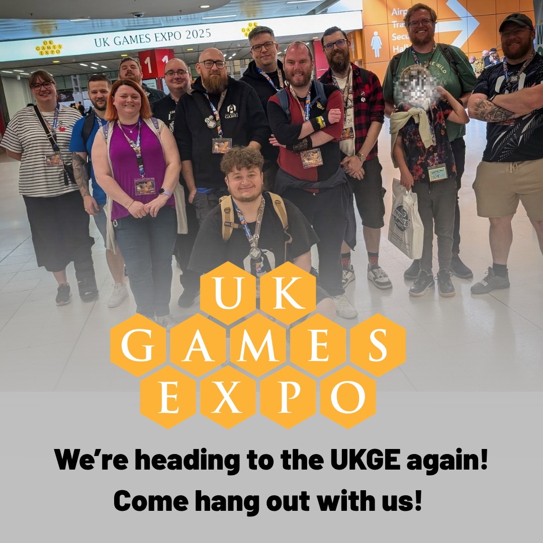 We had a great community outing to the @ukgamesexpo last year and we're doing it again!
There's about 20 of our incredible tabletop gaming community heading down to the UKGE at the end of the month to live in the NEC for a weekend.
If you spot any of us, feel free to come say hi. Everyone is super friendly!
We're also planning on setting up a base camp around a table and playing some games, so keep an eye on socials to see where we are (or find our banner in the play hall!)
This is likely a stupid question, but who else is heading there? Let us know below!
#UKGamesExpo
#UKGE2026
#TabletopGaming
#BoardGameCommunity
#DiceAndDragons