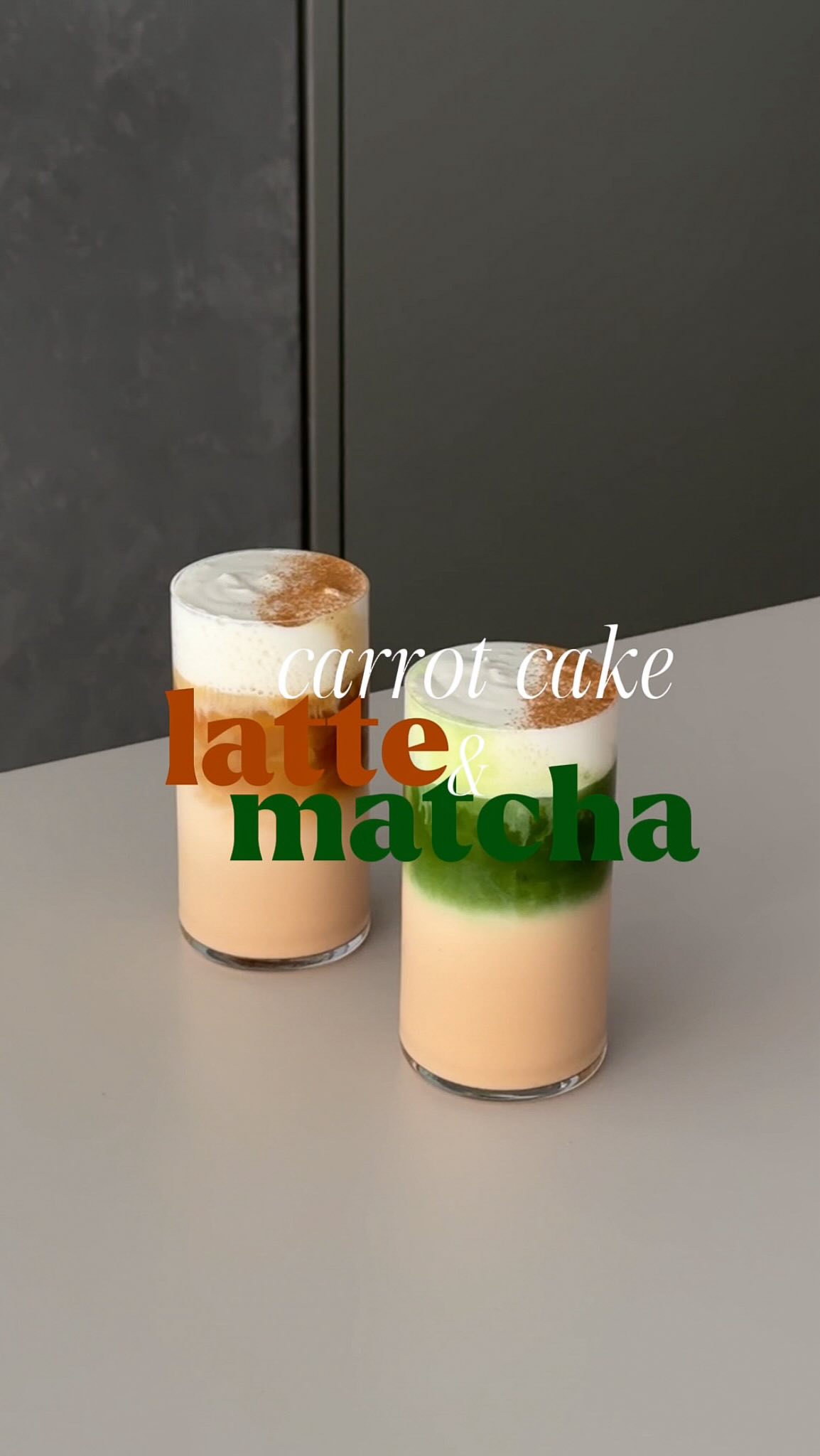 seasonal drinks series: meet our carrot cake latte & matcha 🥕⭐️
homemade carrot cake syrup meets oat milk, coffee or matcha and is topped with a cream cheese foam and dusted cinnamon.