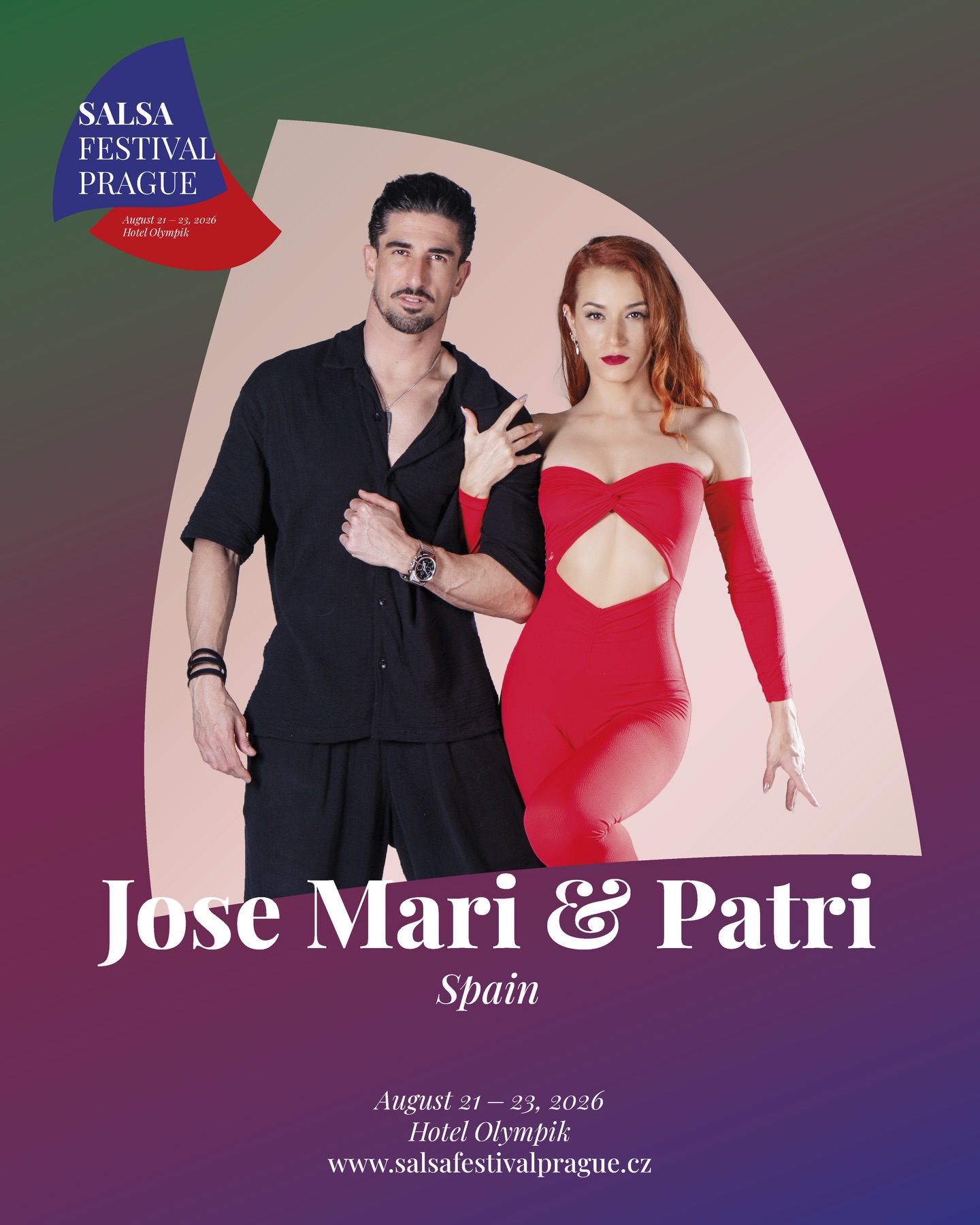 Meet Jose Mari & Patri (Sevilla, Spain), confirmed instructors at Salsa Festival Czech Republic 2026 — for the very first time in Prague.
At the festival, they will be teaching in the Latino Hall, focusing on Bachata Sensual, with workshops built on technique, body movement and partnerwork.
#salsafestivalczechrepublic #bachatasensual #josemaripatri #prague2026 #salsaprague