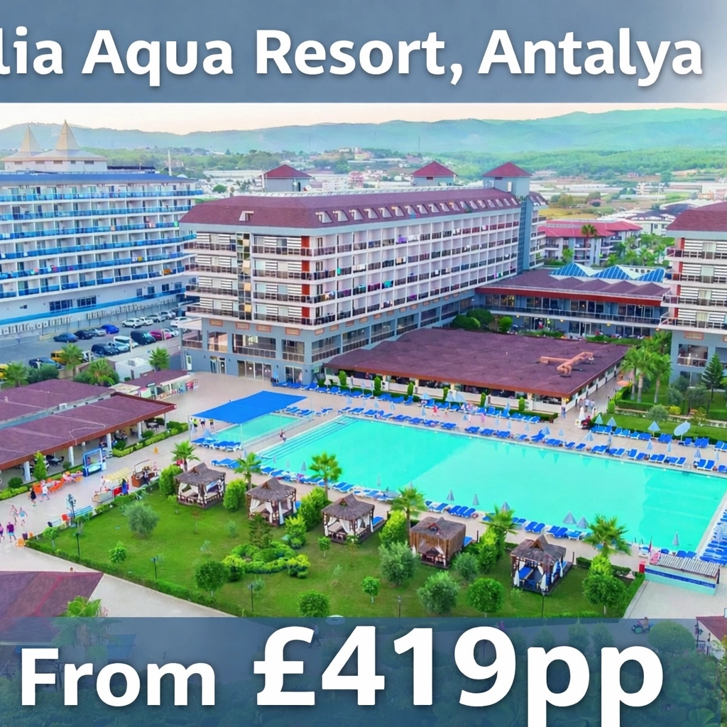 🌴 ALL INCLUSIVE ANTALYA FOR £419pp! 🌴 Eftalia Aqua Resort 📍 All Inclusive, 3* Plus ⭐ Includes a HUGE £400 saving!* Plus, save an extra £100 off Summer 2026 holidays!^ Message me to book! 📞 01772 393061 #Antalya