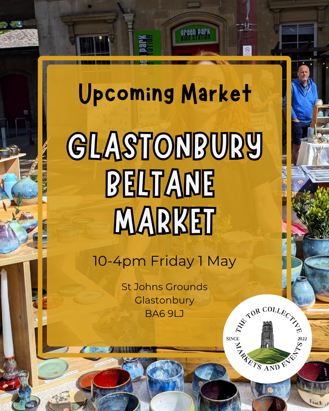 Getting back into the market scene this spring and I am thrilled to return back to Glastonbury for Beltane day (1 May).
Beltane is one of the eight Pagan festivals on the Wheel of the Year and as you can expect there will be a celebration for it in Glastonbury. The official celebrations start midday at the Market Cross, and include Morris dancers, stilt walkers, poetry and music performances, singing, dancing around the may pole and a big parade up the High Street.
Alongside the usual festivities @thetorcollective.market.events is holding one of their amazing markets from 10-4pm at St John's Church. Expect Crafts/Handmade Goods, Vintage items, Wellbeing/Natural Living, Food and Drink, Live music and more.
It's going to be a great day out so if you are local to the area why not come down!