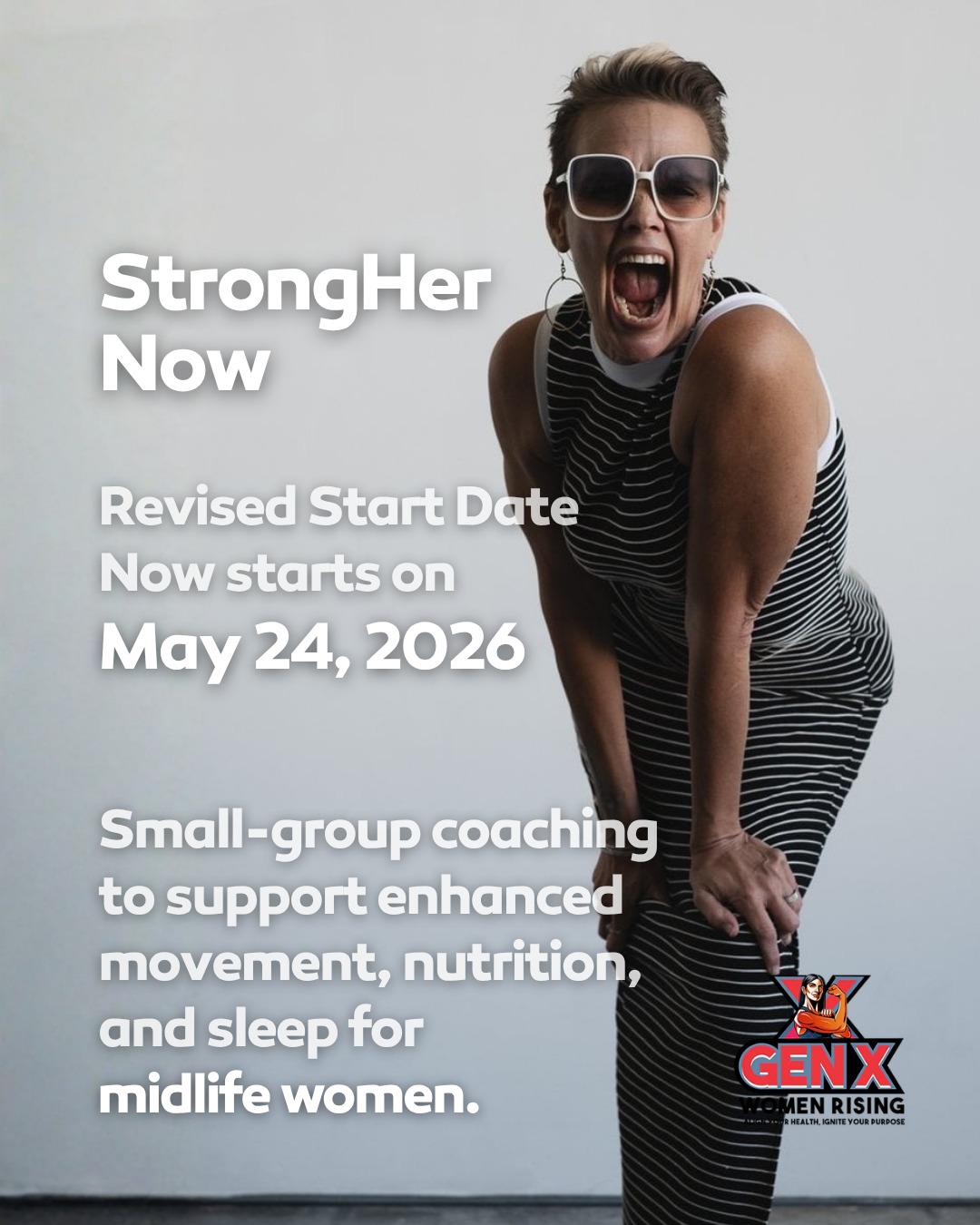 We’re giving this next group a little more time to gather — because this work is not about rushing. It’s about starting with the right support, the right structure, and a plan that actually meets you where you are.
StrongHer Now now begins May 24, 2026.
This is small-group coaching for midlife women who are ready to feel stronger, clearer, and more supported in their bodies and lives.
Strength support. Coaching. Structure. Accountability.
Not more pressure — just a steadier way forward.
If you’ve been considering joining, there’s still time. Link in bio or send us a message.
#StrongHerNow #MidlifeWomen #WomenOver40 #MenopauseSupport #StrengthForWomen