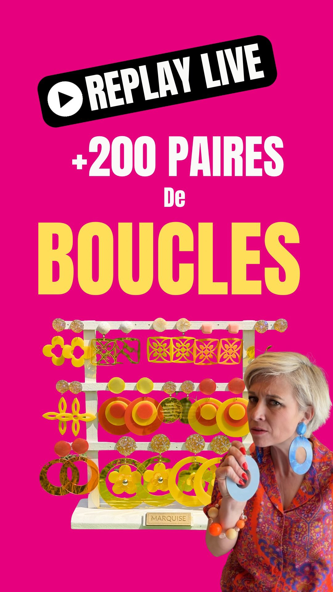 Live de ce matin dispo en replay 💛
+200 paires de boucles à découvrir 😏
🔥 On remet ça ce soir à 18h
Tu viens ?
#bijouxmarquise
#bouclesdoreillescolorées
#bijouxcreateur
#oserlacouleur
#comtessedeblois