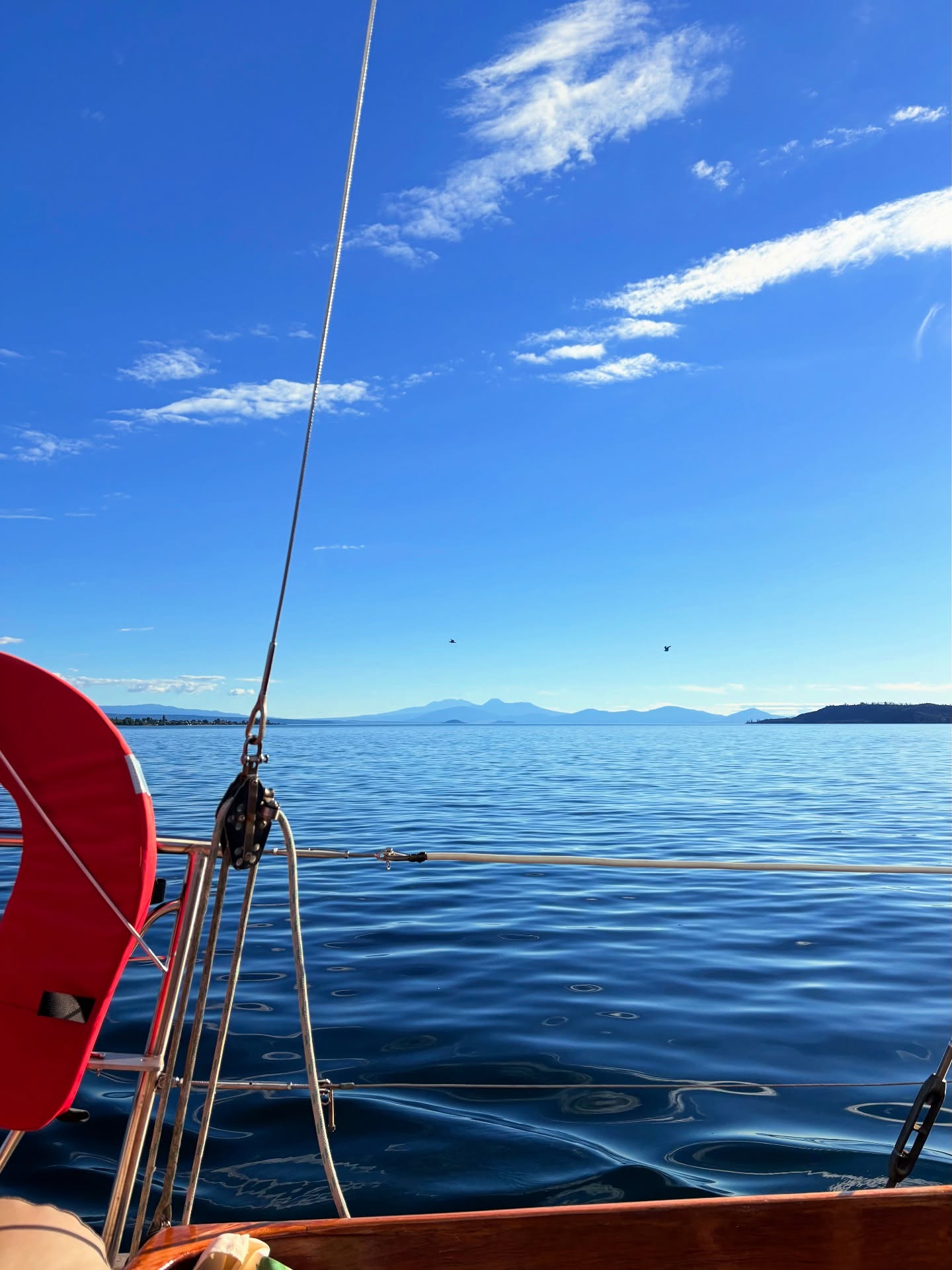 Cyclone Vaianu, thanks for the drama.
We’re ready for this again now.
Still water, blue skies, and a few easy hours on the lake.
Tag who you’d bring when the weather turns it back on.
#SailBarbary #CycloneSeason #LakeTaupo