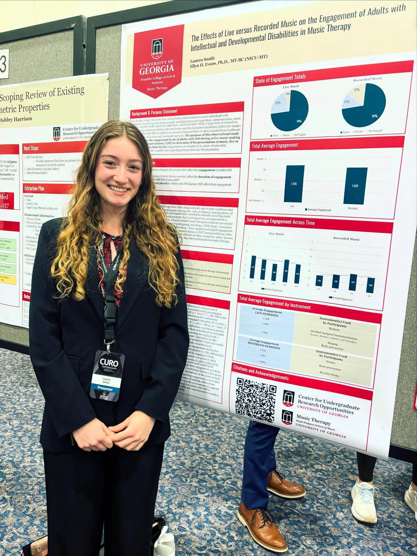 My schedule got rearranged, so I went on a field trip to the Classic Center in downtown Athens to see Slovin studio sophomore @lauren.smith.017 sharing her music therapy research at CURO. Congratulations, Lauren!
@ugamusictherapy
#MusicTherapy #StudentSuccesses #GoDawgs
