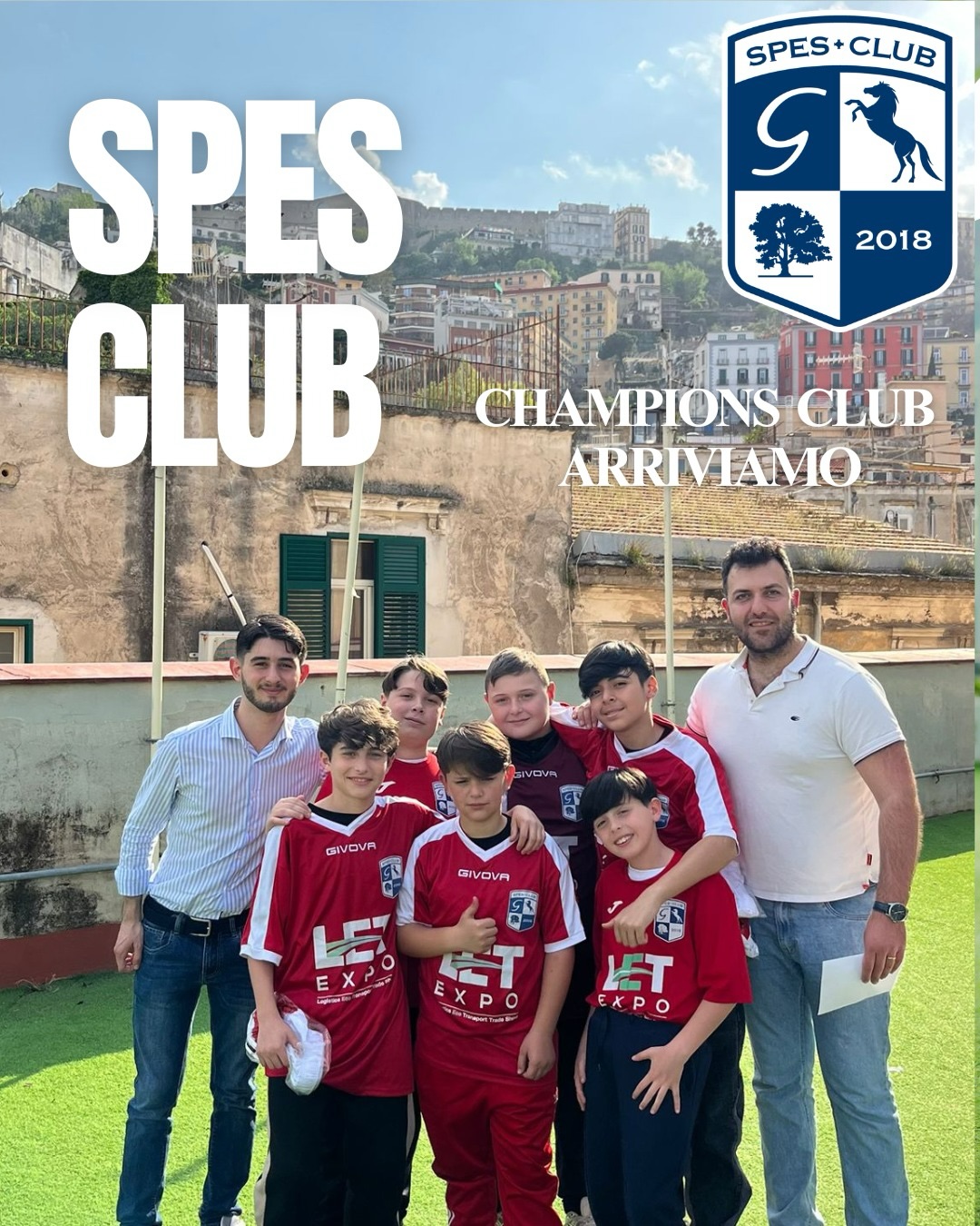 Venerdì 17 aprile è iniziata una nuova era:
È stata presentata la nuova squadra dello Spes Club, che ci rappresenterà nel prestigioso torneo “Champions Club 2026”.
Tutti noi, dagli educatori ai giocatori, siamo emozionatissimi all’idea di poter condividere questa bellissima esperienza, che ci arricchirà educativamente e calcisticamente.
Avremo l’opportunità di conoscere tanti ragazzi provenienti da realtà come la nostra da tutta Italia, con un unico obiettivo comune: divertirci prima da amici, e poi da calciatori.
Che si vinca o si perda, l’importante è farlo insieme, come una vera squadra.
In questi mesi abbiamo avuto modo di conoscerci, dentro e fuori dal campo, ed arriviamo pronti a mostrare a tutti il nostro valore umano e sportivo.
Vi terremo costantemente aggiornati sui risultati, e su come procederà questa bellissima convivenza.
Per concludere, vi lasciamo la lista ufficiale dei convocati:
Francesco Esposito NUM: 2
Stefano Piccino (Capitano) NUM: 3
Reda Semmar NUM: 4
Michele Duro NUM: 5
Michele Zizolfi NUM: 7
Carlo Mandico NUM: 8
Mauricio Chavez Hernandez NUM: 9
Antonio Catapane (Vice Capitano) NUM: 10
Vincenzo Russo (POR) NUM: 30
Mister: Luca Catapane
Forza Ragazzi!!💙💪⚽️