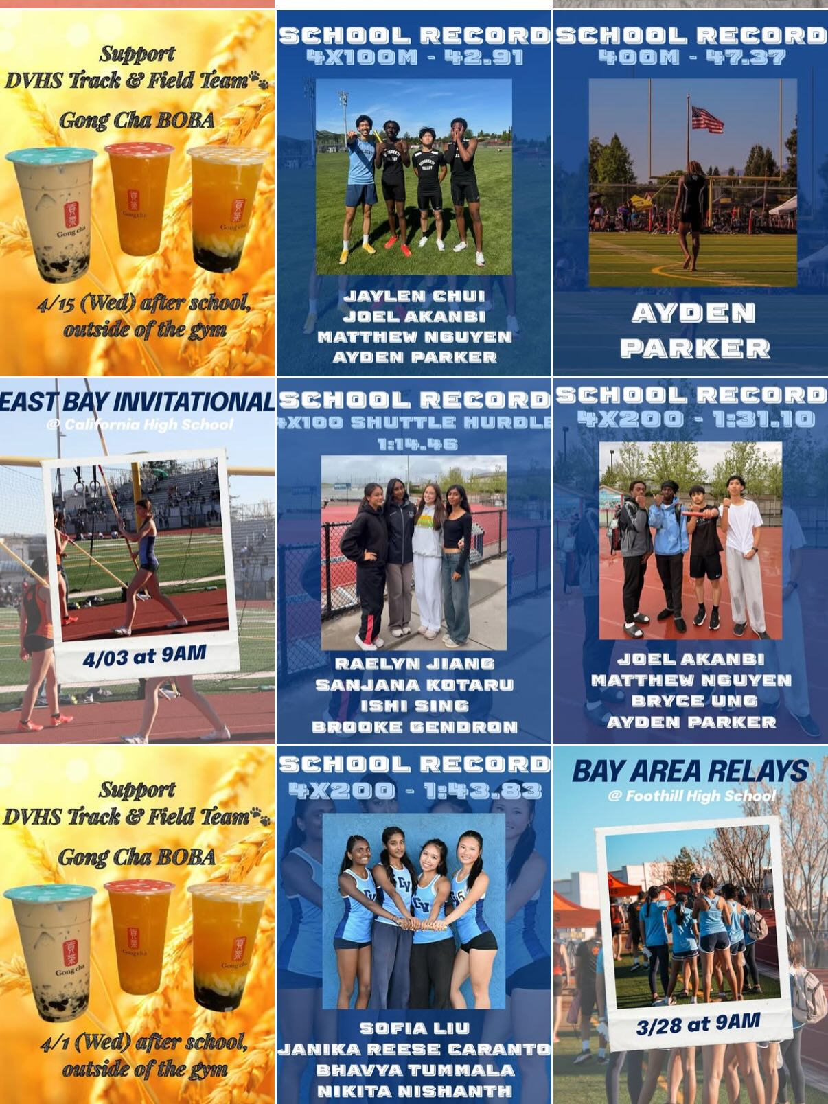 Took close to 10 years for me to commit full time but it’s safe to say my first year as the Head Sprint Coach is going well. Not having an off-season season hurt but this group made the full time commitment to Coaching more than worth it! Can’t wait to see how much more we can drop heading into postseason. (Current DV records so far Shuttle Hurdles, 4by1, 4by2, HJ, 100, 200, 400)