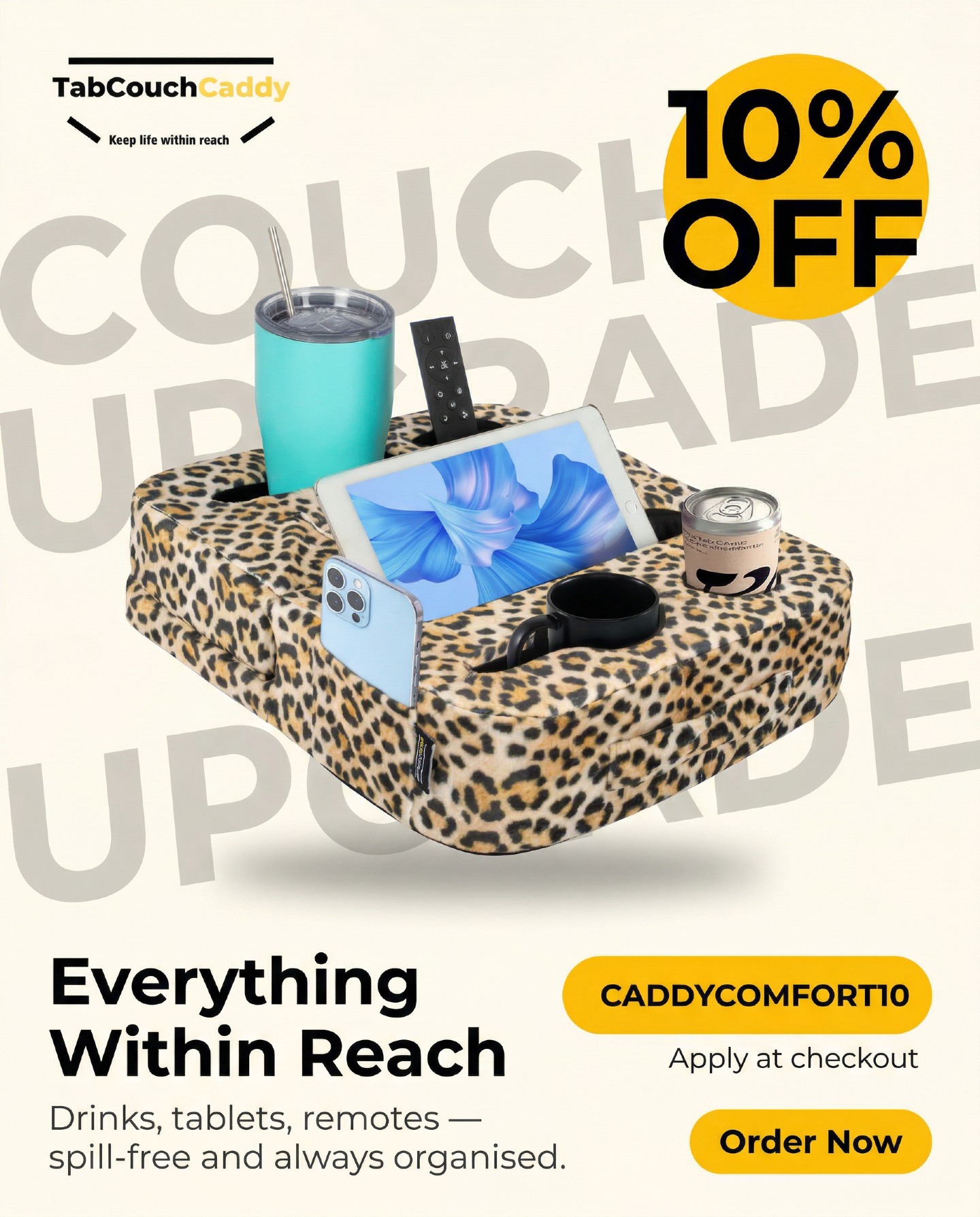 Your Couch's New Best Friend 🥤📱
Tired of reaching, searching, or spilling? The TabCouchCaddy Couch Cup Holder keeps your drink secure, your tablet steady, and your remote exactly where you left it.
✨ Spill-proof design
✨ Perfect for movies, gaming & relaxing
✨ Fits most couches and chairs
No more clutter. Just pure comfort.
🎁 10% OFF with code CADDYCOMFORT10
👉 Grab yours: www.tabcouchcaddy.com
#TabCouchCaddy #CouchCupHolder #StayOrganized #CozyUp #CADDYCOMFORT10