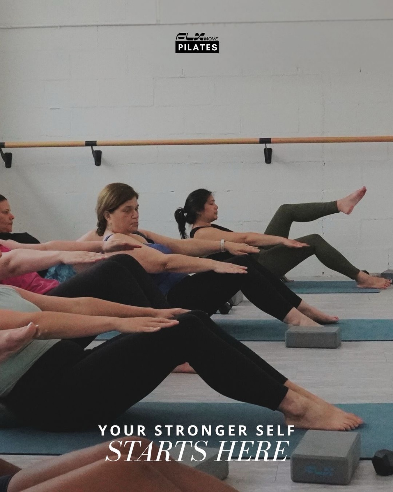 Your stronger self starts here.
We’ll see you in class.
#FLXMove #Pilates #StrongerSelf #BookYourClass #MoveDaily PilatesStudio