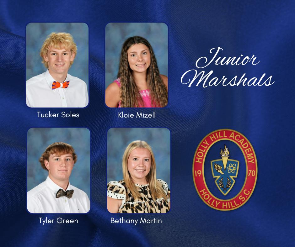 We are thrilled to announce the 2026 Junior Marshals! This prestigious academic recognition is awarded to the top four-ranking juniors based on their GPA. They embody Raider leadership and will serve as ceremonial assistants at the upcoming graduation and award ceremonies.