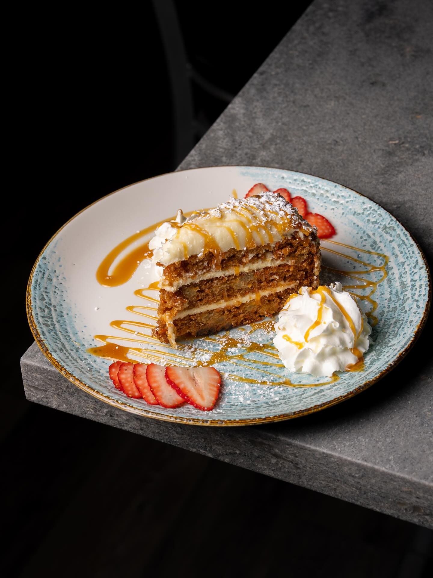 When the menu has house made carrot cake ✨😍