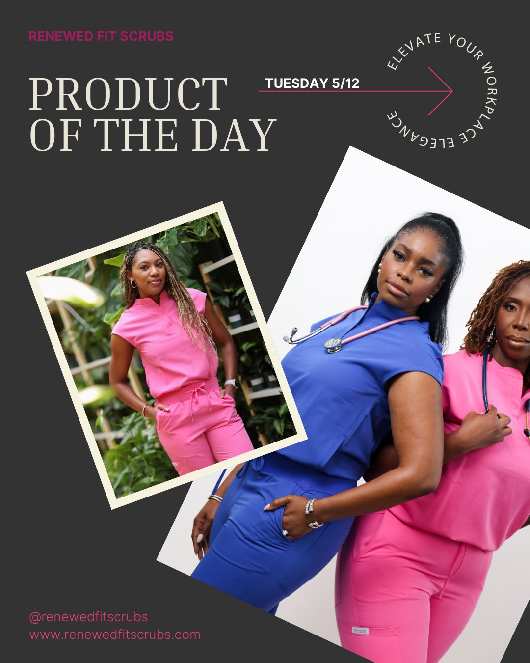 Don't let the last day of Nurses Week pass you by without grabbing this offer. Our Geena Scrub Sets are designed for comfort and style throughout those long shifts. When you buy one set today you get the second one at half price. Its our way of saying thank you for everything you do. Link in bio 👋💖🩺✨🏥✨#renewedfashion #scrubstyle #nursefashion #healthcarestyle #medicalwear