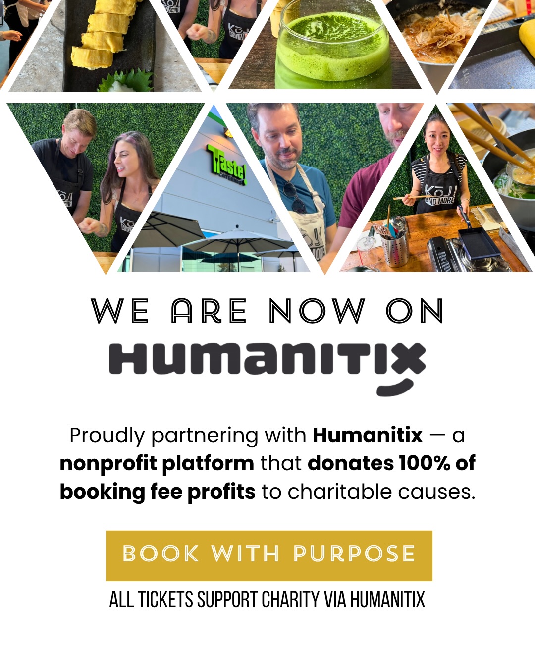 Your booking now gives back ❤️ We’re now on Humanitix ✨
When you book a class with KOJI & More, it’s not just about cooking — it’s about impact.
Humanitix is a nonprofit platform that donates 100% of its booking fee profits to support disadvantaged children around the world. To date, they’ve donated over $14M.
To support this mission, KOJI & More covers 50% of the booking fees — so together, we can give back while building healthier habits through food.
If you’ve been thinking about joining a class, this is your sign 💫
→ Book via link in bio or on our website at KOJIandMore.com
あなたのご予約が、社会への小さな支援につながります ❤️
✨ Humanitixでの予約がスタートしました!
KOJI & Moreのクラスは、ただ料理を学ぶだけではなく、社会への貢献にもつながります。
Humanitixは、手数料の利益100%を世界中の恵まれない子どもたちの支援に寄付している非営利プラットフォームです。これまでに$14M以上が寄付されています。
この活動をサポートするために、KOJI & Moreでは手数料の50%を負担しています。
つまり、食を通して健康的な習慣を取り入れながら、一緒に社会に還元することができます。
もしクラスに参加してみたいと思っていたら、今がそのタイミングかもしれませんね💫
→ プロフィールのリンク、またはKOJIandMore.comからご予約ください👍