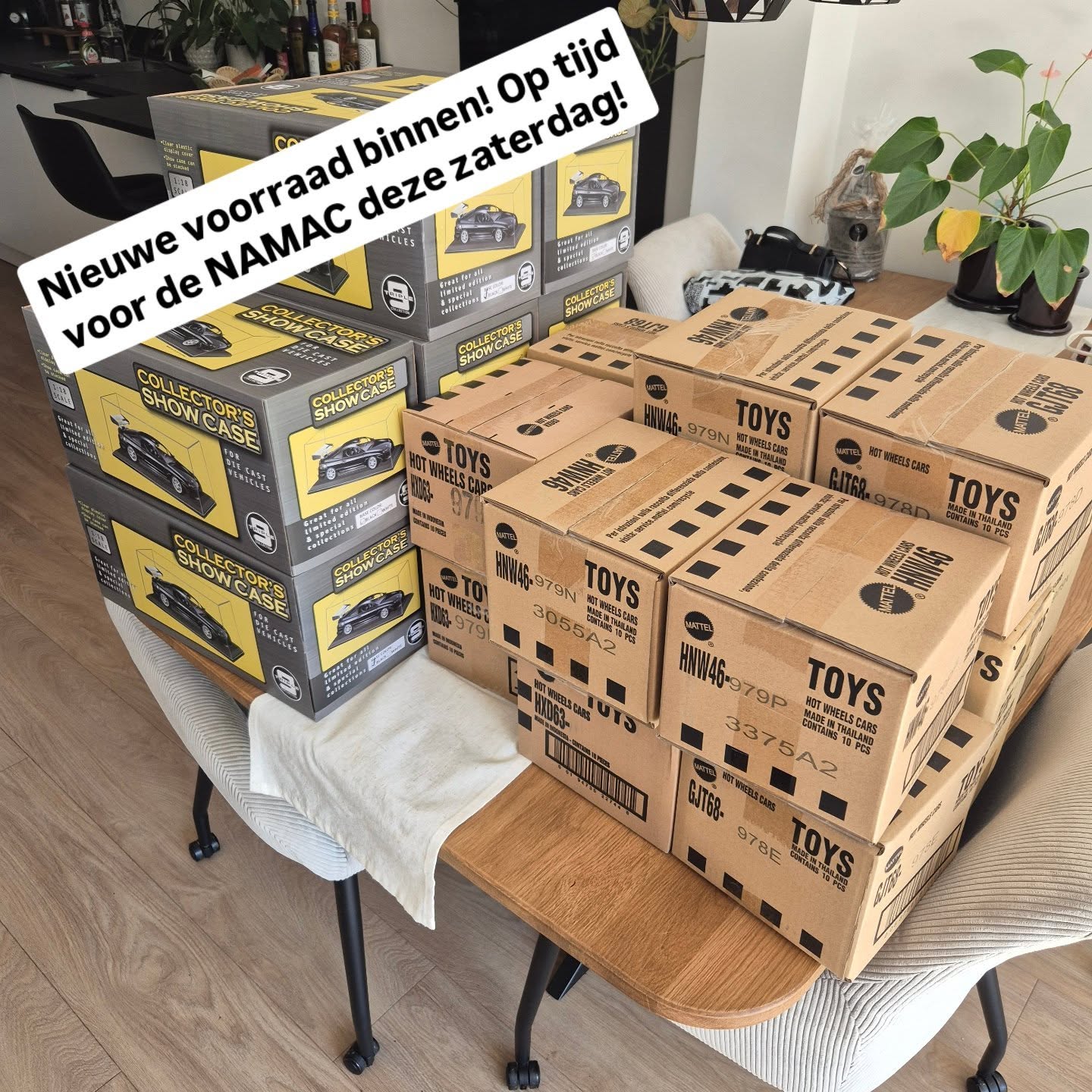 Weer een nieuwe voorraad binnen! ✌️😎
Met Triple 9 displaycases en heel veel Hot Wheels! Mooi op tijd voor de NAMAC-beurs deze zaterdag. Wij staan bij tafels 201-202 in hal 3, rijnummer E.
Ben jij er ook bij? Laat het ons weten! 🔥
#NAMAC #HotWheelsNederland #hotwheels #diecast #stock