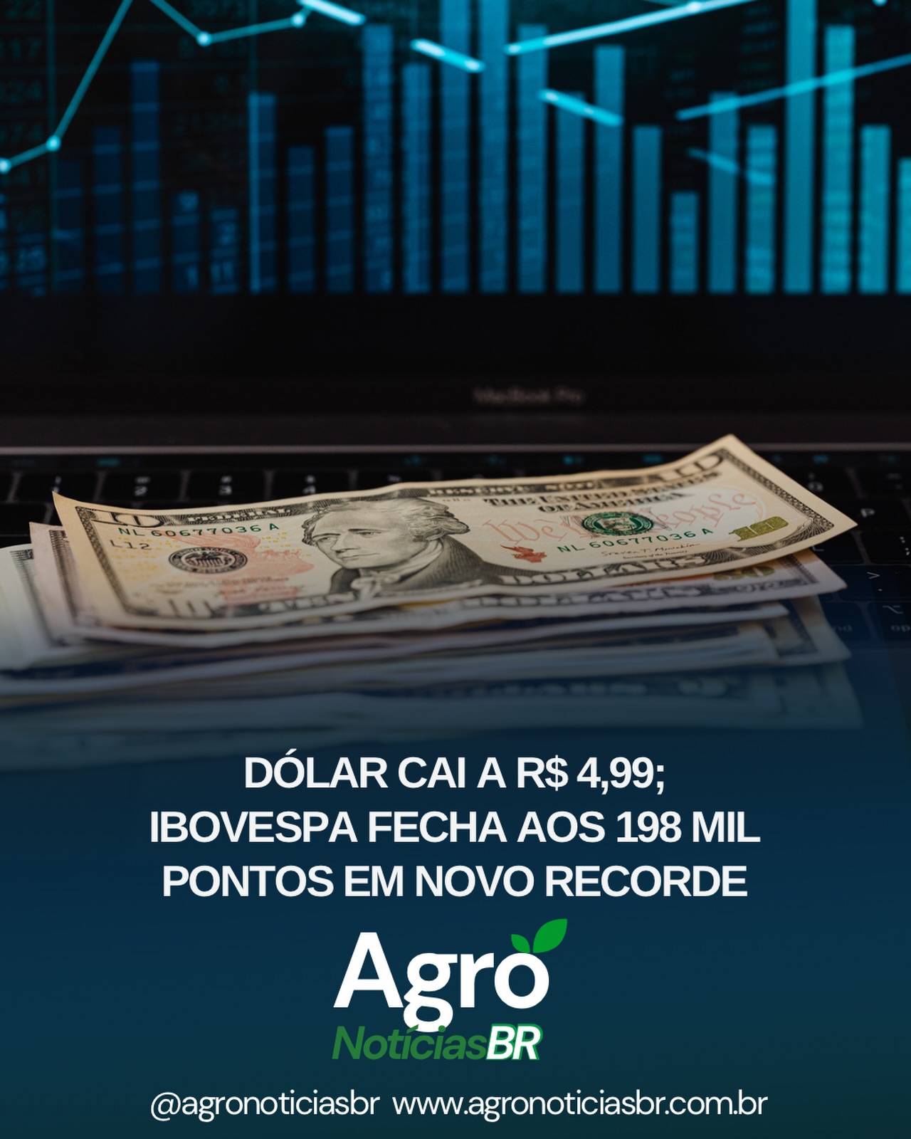 MENOR COTAÇÃO DESDE MARÇO DE 2024
💵 O dólar encerrou a segunda-feira (13) abaixo de R$ 5, a R$ 4,998 na venda, na menor cotação desde 27 de março de 2024. Já o Ibovespa retomou o fôlego e fechou com alta de 0,34%, acima de 198 mil pontos pela 1ª vez.
📈 A alta da bolsa foi sustentada principalmente pelo avanço das blue chips Vale e Petrobras, endossadas pelo avanço de commodities como o minério de ferro e o petróleo no exterior. Além disso, a fala do presidente dos EUA, Donald Trump, de que o Irã quer fazer um acordo animou os investidores.
🇺🇲🇮🇷 Os investidores se apegaram à esperança de um acordo em meio a guerra no Oriente Médio, o que fez os ativos brasileiros ganharem força, incluindo o real em relação ao dólar. No exterior, a moeda americana também exibia perdas ante boa parte das demais divisas de países emergentes.
#agronotícias🇧🇷 #MercadoFinanceiro #Dólar #Real #Notícias
📸 Getty Images