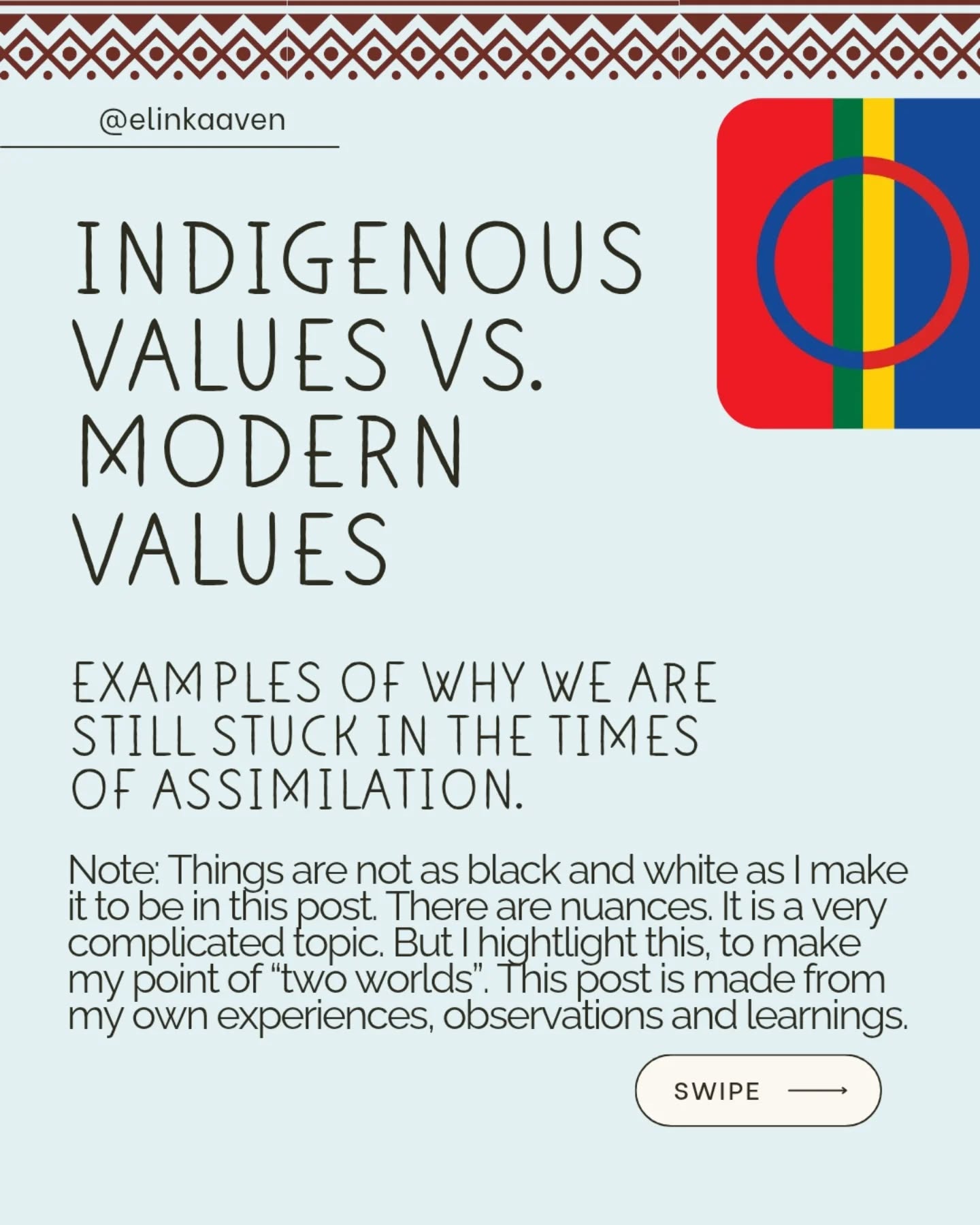 The differences in the way of thinking separate us... 😵💫
Lea go Sámevuhtii sadji?
#decolonization #reindigenize