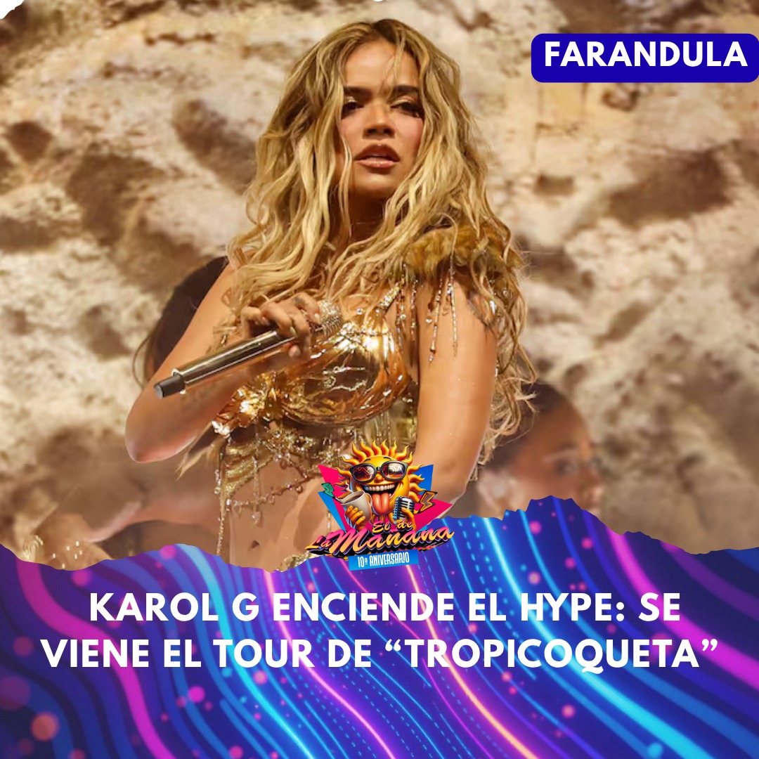 🔥🌴 Karol G enciende el hype: se viene el tour de “Tropicoqueta”
Durante su show en Coachella 2026, Karol G soltó la bomba que todos esperaban: “Nos vemos de tour” 🎤✨
Un mensaje corto… pero suficiente para prender las redes y emocionar a millones de fans 💥
La era Tropicoqueta ya no es solo un álbum, ahora promete ser una gira inolvidable 🌎🔥
#KarolG #Tropicoqueta #Tour2026 #Coachella #MusicaLatina #Bichota #Conciertos #lamovidalatina #eldelamañana