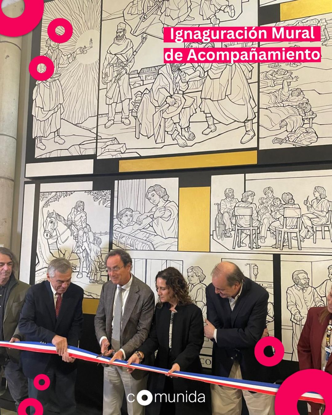 En el día mundial de la enfermera, estuvimos en la inauguración del “Mural del Acompañamiento” en el hall de la Escuela Enfermería UC.
Porque una labor tan importante como es el “Cuidado”, merece ser honrada y visibilizada.
@enfermeriauc #comunidadcompasiva #acompanamiento