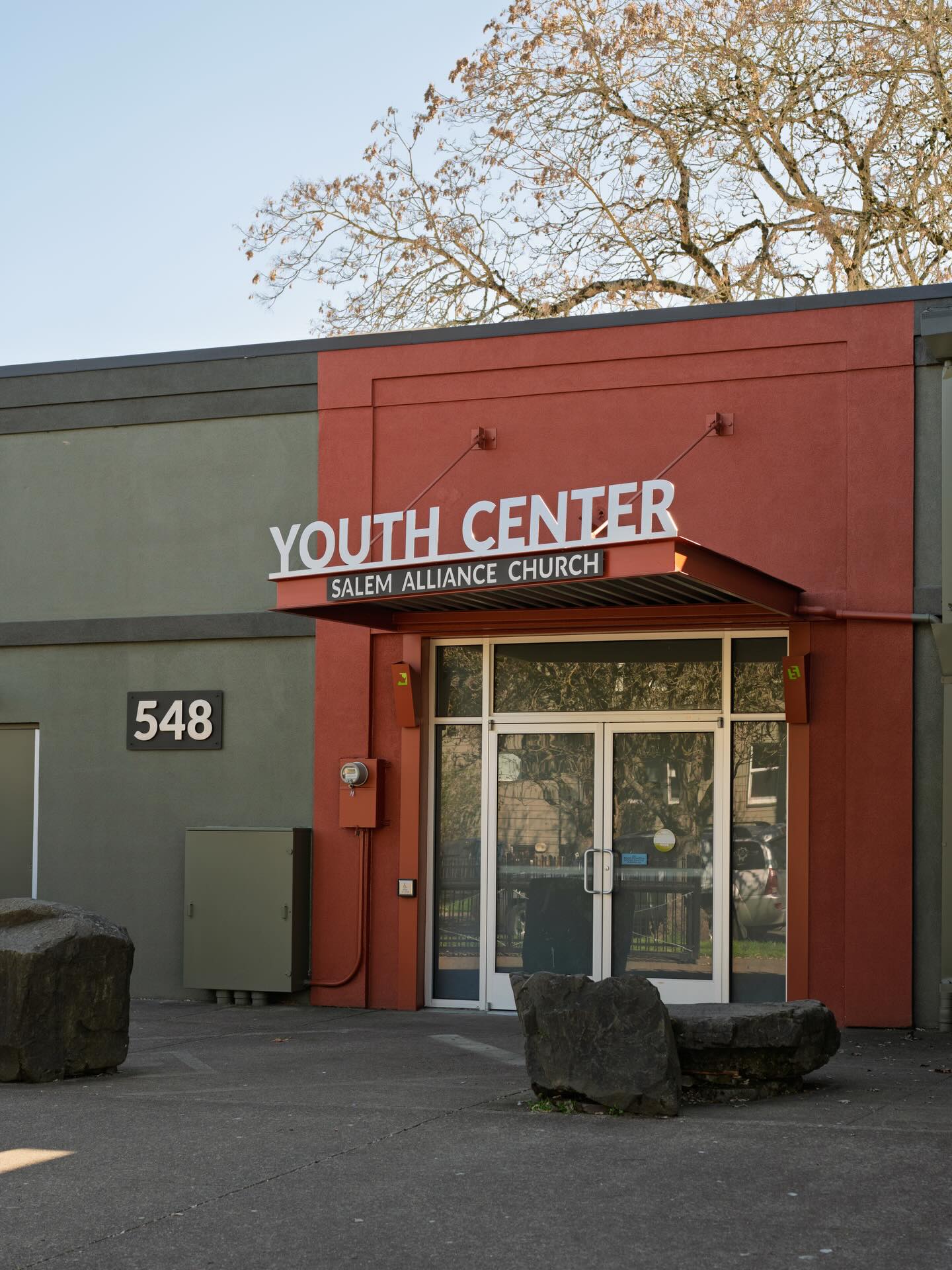 New signage for the @salemalliance Youth Center.