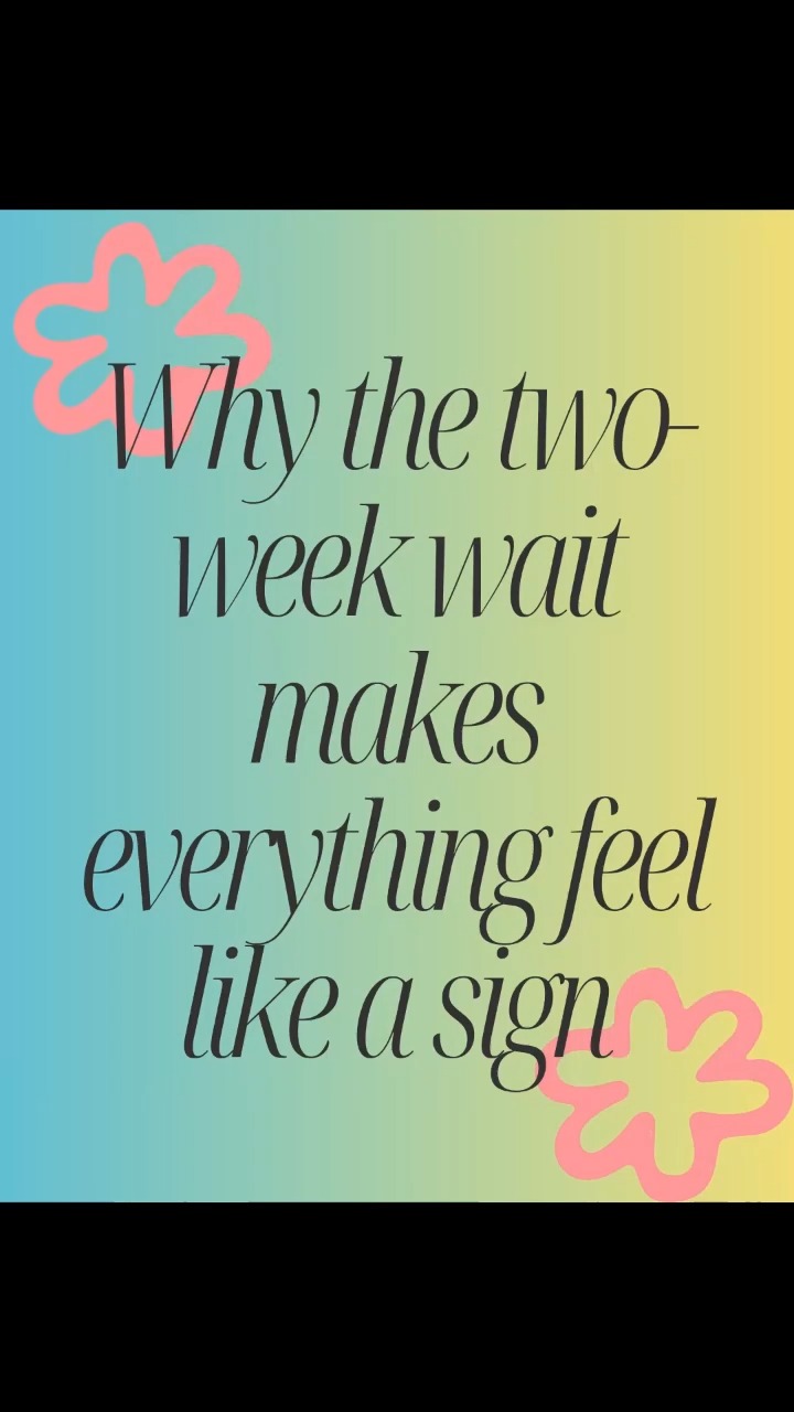 The two-week wait can make every sensation feel like a sign. Your brain is trying to interpret uncertainty.
*For educational purposes, not medical or therapeutic advice*
#TryingToConceive #HealthAnxiety #WomensHealth #TwoWeekWait #TWW