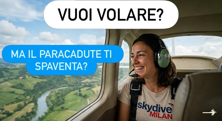 Il cielo non รจ mai stato cosรฌ vicino. โ๏ธโจ
Hai sempre sognato di guardare il mondo da quassรน, ma lโidea del paracadute ti ha sempre bloccato?
โจ๐ง๐ถ ๐ฎ๐ฏ๐ฏ๐ถ๐ฎ๐บ๐ผ ๐ฎ๐๐ฐ๐ผ๐น๐๐ฎ๐๐ผ.
โ๏ธSappiamo che la meraviglia del volo non dovrebbe essere riservata solo ai piรน coraggiosi.
๐Per questo nasce il ๐๐๐ง๐ง๐๐ฆ๐๐ ๐ข ๐๐๐ ๐ฉ๐ข๐๐ข di Skydive Milan. โ๏ธ๐งโโ๏ธ
โจDimentica lโadrenalina estrema e il batticuore del lancio: questa รจ unโesperienza dedicata al ๐ฃ๐๐ฟ๐ผ ๐ฅ๐ฒ๐น๐ฎ๐
.
โ
๐๐ผ๐๐ฎ ๐๐ถ ๐ฎ๐๐ฝ๐ฒ๐๐๐ฎ:
โข ๐๐ฒ๐ฐ๐ผ๐น๐น๐ผ ๐ฝ๐ฎ๐ป๐ผ๐ฟ๐ฎ๐บ๐ถ๐ฐ๐ผ sopra le colline del Monferrato. ๐ฐ
โข ๐๐น ๐ฐ๐ผ๐บ๐ณ๐ผ๐ฟ๐ della nostra cabina: siediti, rilassati e scatta foto incredibili. ๐ธ
โข ๐ง๐๐๐๐ผ ๐ถ๐น ๐ณ๐ฎ๐๐ฐ๐ถ๐ป๐ผ del volo in totale sicurezza e tranquillitร .
๐ ๐๐ผ๐๐ฒ: Casale Monferrato.
๐ฐ ๐ฃ๐ฟ๐ฒ๐๐๐ผ: 130โฌ per unโemozione che ricorderai per sempre.
๐ฅ ๐๐ ๐ฃ๐ฅ๐๐ ๐ ๐๐ ๐ง๐๐ก๐ง๐ ๐ก๐ข๐ฉ๐๐ง๐ฬ ๐ฬ ๐ฆ๐๐๐ข๐๐๐๐ง๐! ๐
โ๏ธPensavate fosse finita qui? Questo รจ solo il primo passo di una stagione incredibile.
๐Abbiamo in serbo ๐๐ป๐ฎ ๐๐ฒ๐ฟ๐ถ๐ฒ ๐ฑ๐ถ ๐๐ผ๐ฟ๐ฝ๐ฟ๐ฒ๐๐ฒ per chi cerca lโesclusivitร , per chi ama lโadrenalina e per chi vuole vivere lโaeroporto come mai prima dโora. ๐คซ
๐ช๐ค๐๐ฒ๐๐๐ผ ๐ฒฬ ๐๐ผ๐น๐ผ ๐นโ๐ถ๐ป๐ถ๐๐ถ๐ผ. Restate sintonizzati per scoprire tutto quello che arriverร ... ๐
๐ Scrivici in DM โVOLOโ per prenotare il tuo posto a bordo o per ricevere maggiori info!
#battesimodelvolo #casalemonferrato #piemonte #flight #novitร