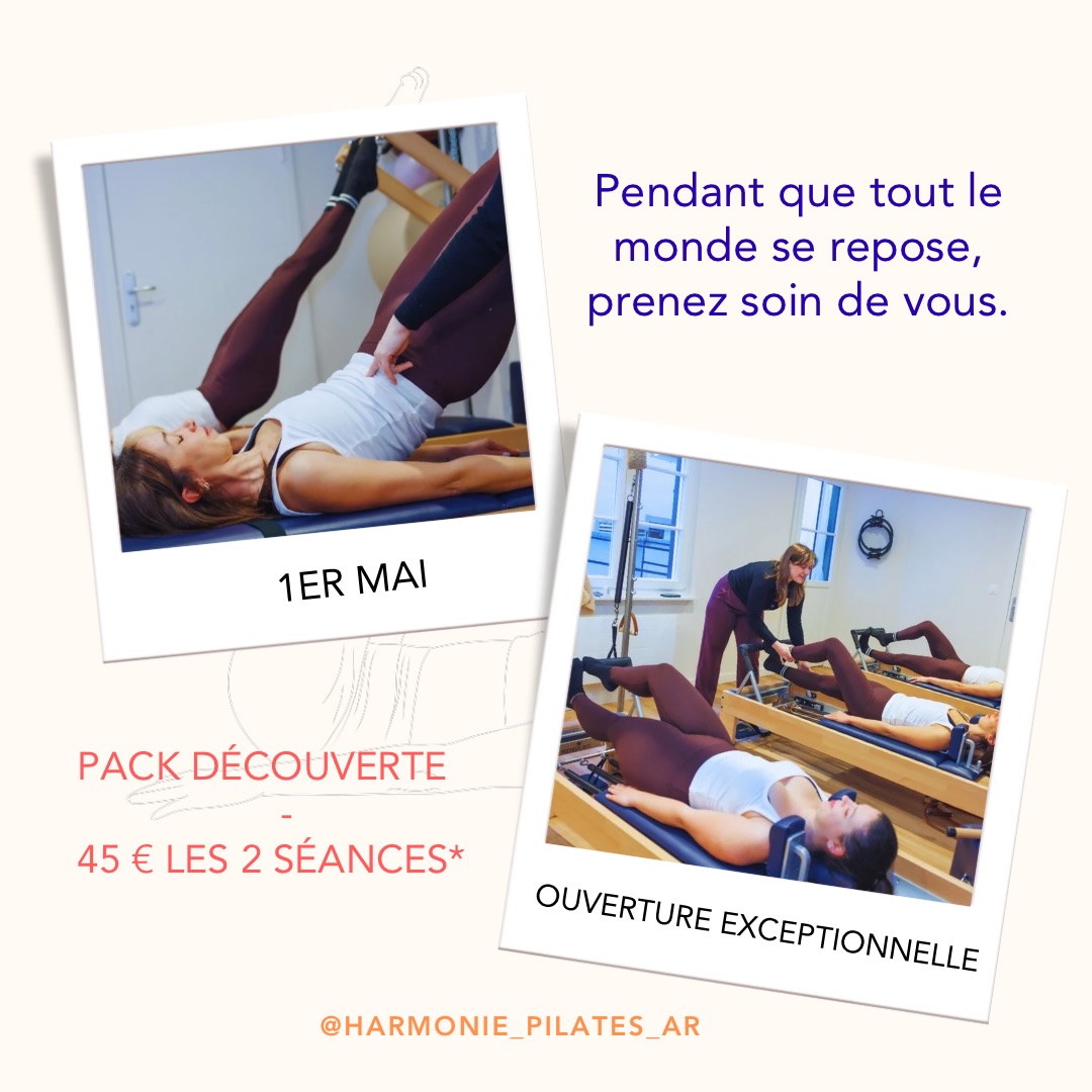 🌿 Exceptionnellement ouvert ce 1er mai !
La Fête du Travail, c’est aussi l’occasion de prendre soin du corps qui travaille pour vous toute l’année.
Quelques créneaux sont disponibles.
Trio - duo - privé
🎁 Pas encore essayé ? Pack Découverte à 45 € pour 2 séances.
👉 Réservez via le lien en bio — places limitées ! #pilates #strasbourg #reformerpi̇lates