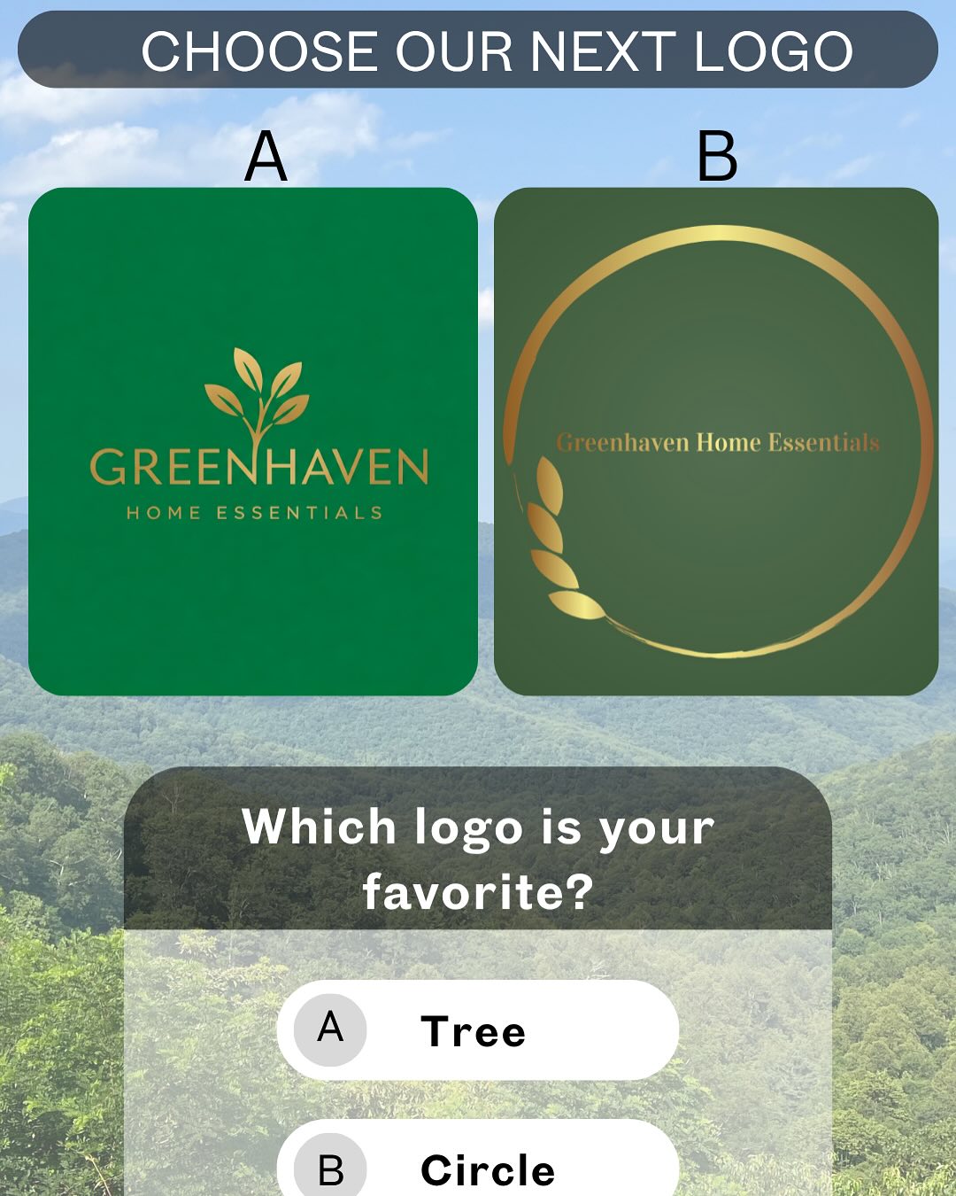 Help us choose our next logo! Reveal on the last day of Earth month 🌎
We’ve been wanting to rebrand for a while and finally have some sample logos. The tree and circle designs are our top choices. Which do you prefer?
#shopgreenhaven #ecofriendly #earthmonth #smallbusiness #milwaukee