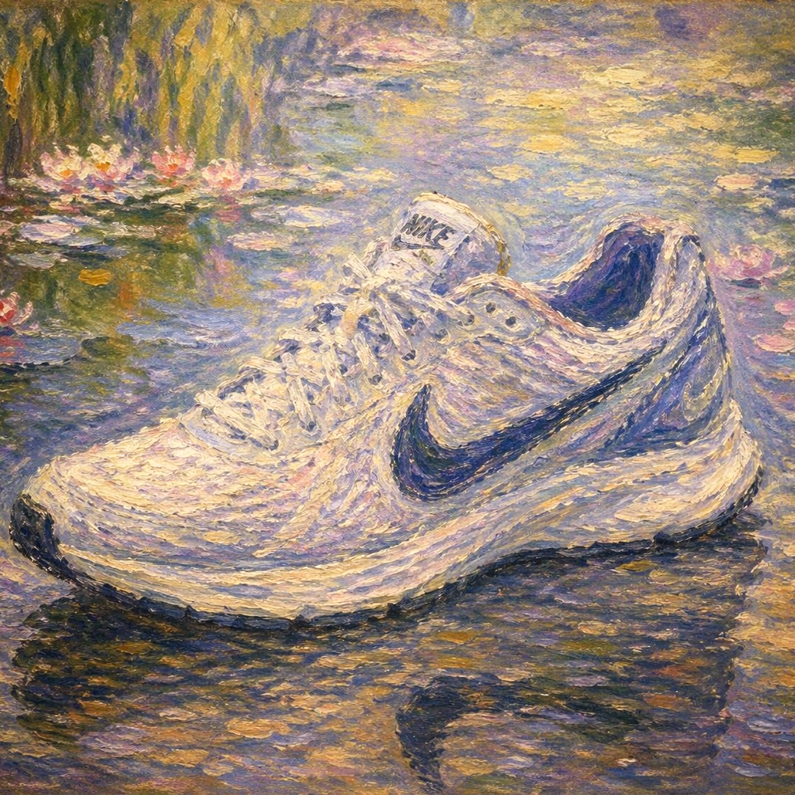 đ¨đ When Claude Monet meets modern motion, something unexpected happensâcolor starts to breathe and movement becomes visible.
A classic running shoe reimagined through an impressionist lens, where brushstrokes replace sharp edges and light dissolves into soft, dreamlike gradients. Inspired by Monetâs approach to capturing fleeting moments, this piece transforms a modern sneaker into something almost atmosphericâlike itâs caught mid-motion between reality and memory. âď¸
đŤ The form of a performance running shoe becomes secondary to feeling: blurred edges, painted light, and a sense of energy that lives inside the canvas rather than on top of it. Itâs where contemporary sneaker culture meets fine art history, bridging the gap between streetwear design and impressionist painting techniques. đď¸
This isnât just footwear reimaginedâitâs movement translated into texture, emotion, and color theory. Art like this asks you to slow down and feel the motion instead of just seeing the object.
cbirdcreative.com âĄď¸
#ImpressionistArt #MonetInspired #MonetStyle #NikeArt #SneakerArt #DigitalArt #PopArt #ContemporaryArt #ArtAndDesign #VisualArt #CreativeStudio #DesignInspiration #ArtOfTheDay #ModernImpressionism #CBirdCreative #nike