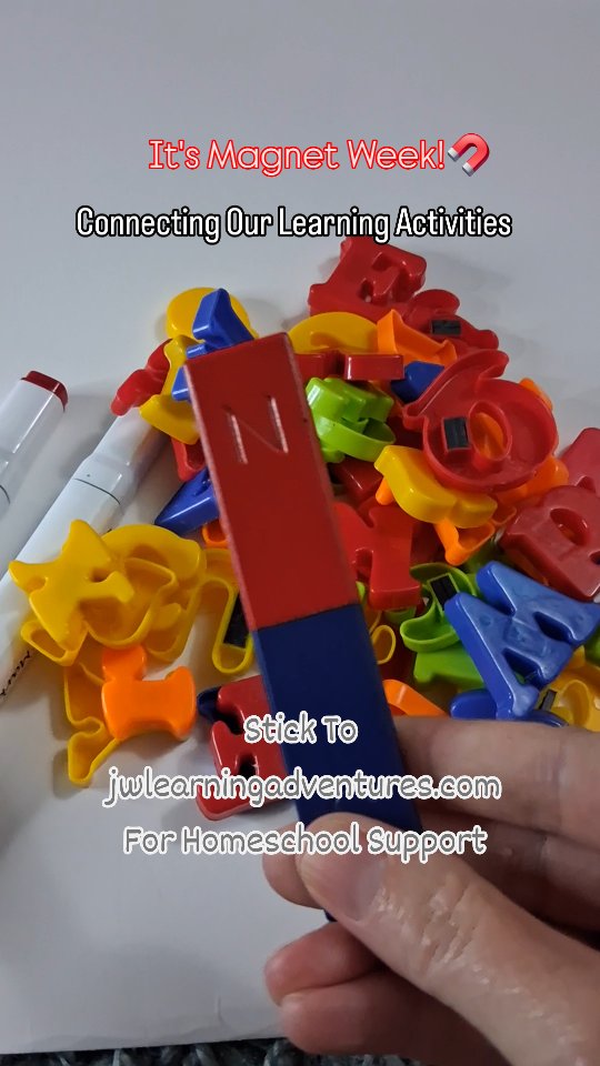 🧲 Ready to attract a whole lot of learning with this week's topic! Experiments, physics, mathematics, and more...we've got a lot to explore!
🧭Find homeschool support that pulls it all together! Join the learning adventure for homeschool resources, encouragement, inspiration, freebies, and fun straight to your inbox. Sign up for FREE at jwlearningadventures.com
🧡Learning is a lifelong adventure-let's make it a fun one!
#magnetic#physics#learningthroughplay#homeschoollearning#magnets