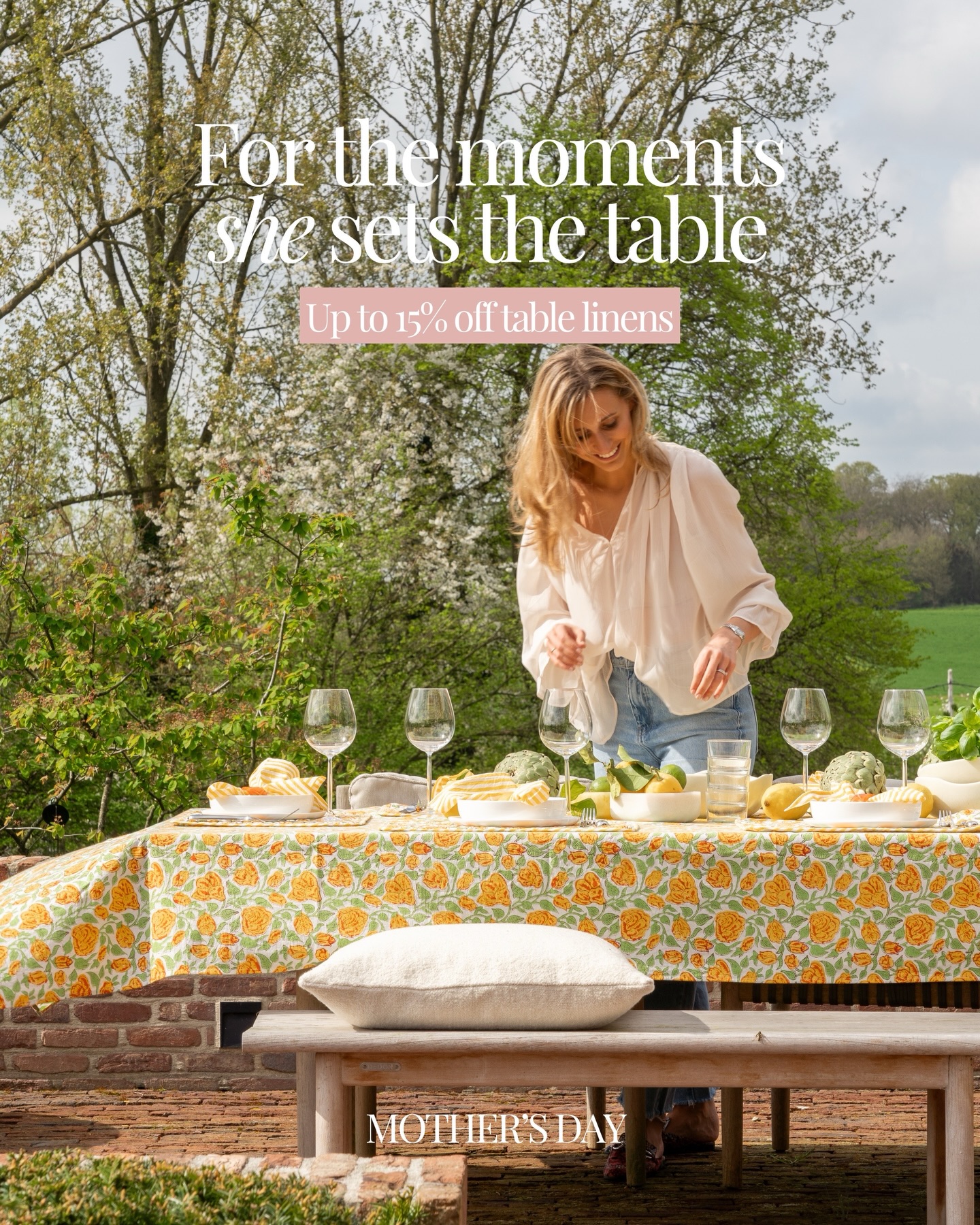Because mom makes every gathering feel like a special moment! Enjoy -15% on all table linens in stock with code MOM2026 💛
__
#studionoticed #mothersday #giftsformom #giftsforher