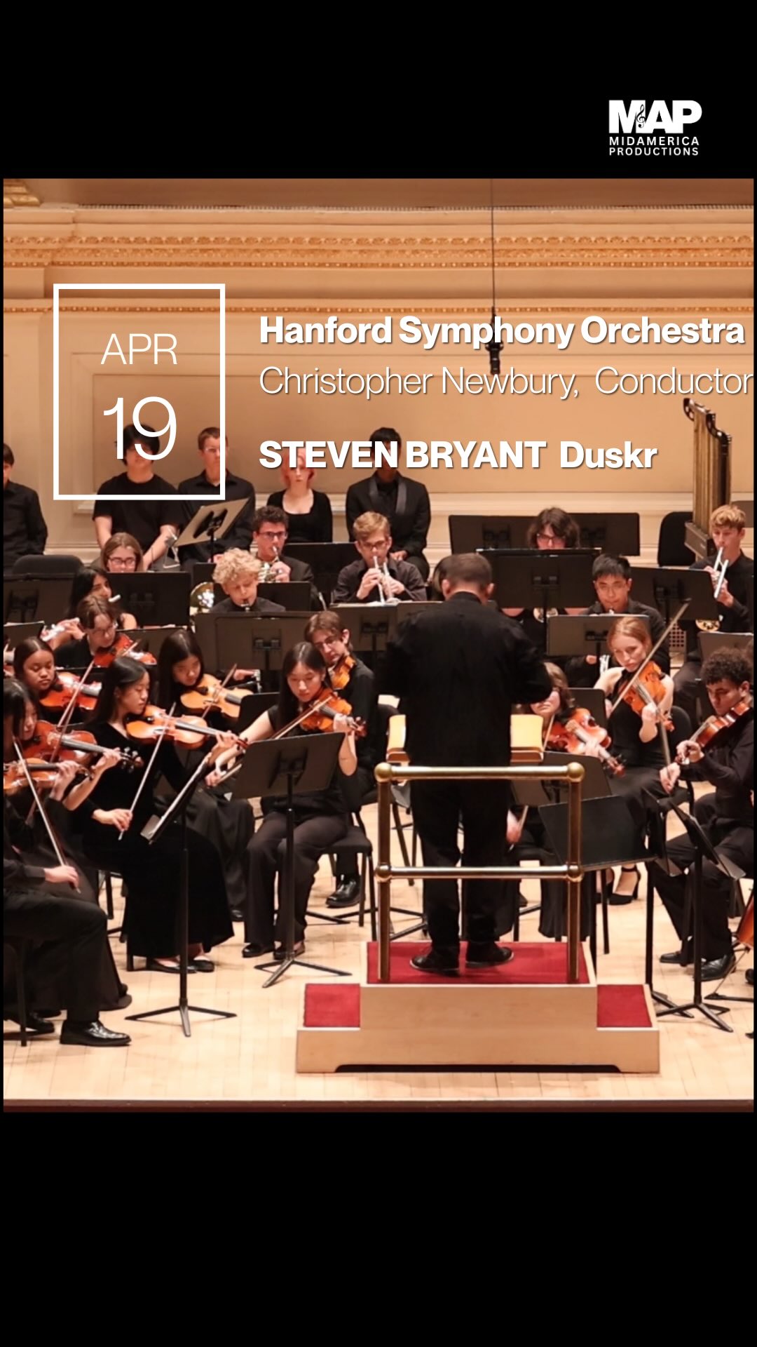 Live at Carnegie Hall! Hanford Symphony Orchestra’s performance of Dusk by Steven Bryant, led by Christopher Newbury. Bravo to everyone! 👏
#CarnegieHall #HighSchoolOrchestra #OntheMAP2026