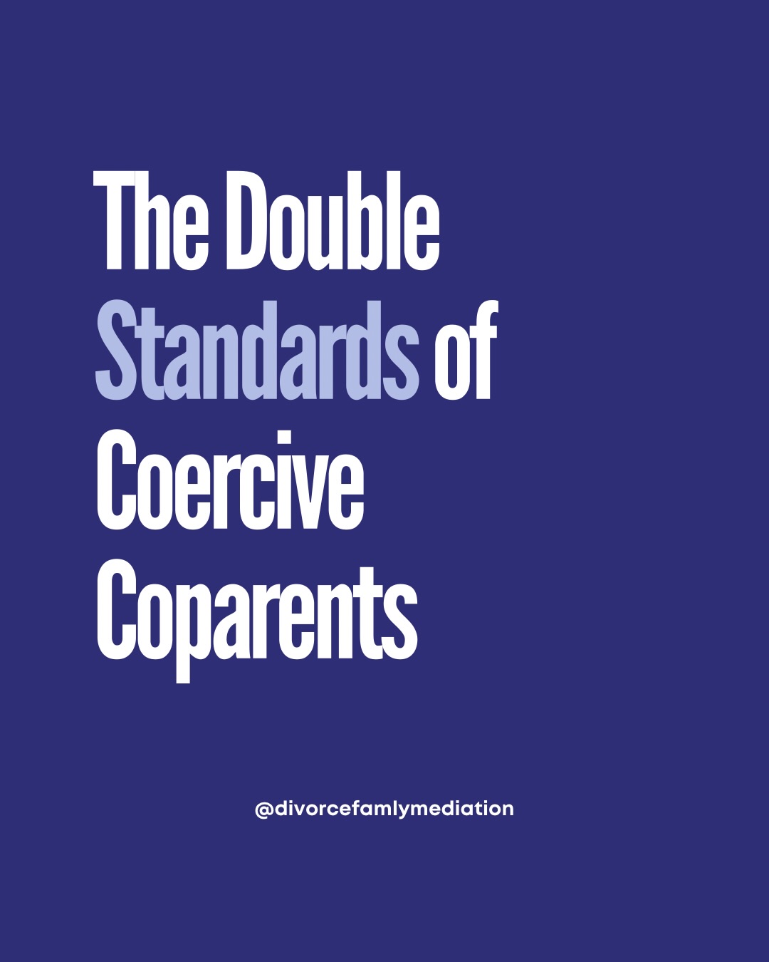 Double standards in coercive coparenting look like, strict rules for you, exceptions for them.
Demanding consistency while being inconsistent. Calling it “for the kids,” while the pattern creates conflict and instability for the kids.
.
#coparenting #coercivecontrol #doublestandards #contradiction #highconflictcoparenting