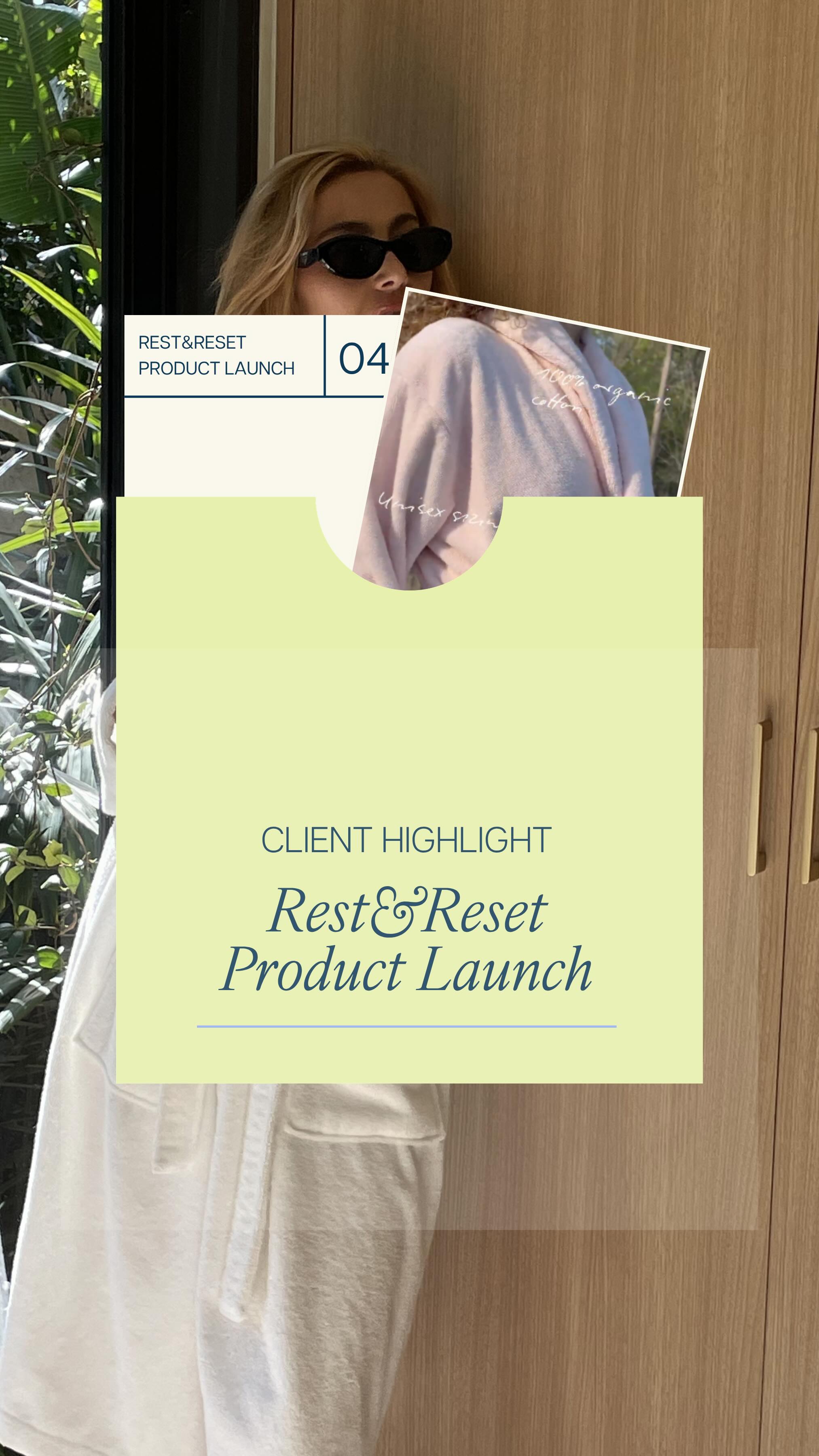 We’re so thrilled to see the Ritual Bathrobe by @restandresethome come to life!
From concept to campaign, we handled it all. We partnered with @kristinevulaj to bring the vision to the content, and we couldn’t be prouder of how it turned out.