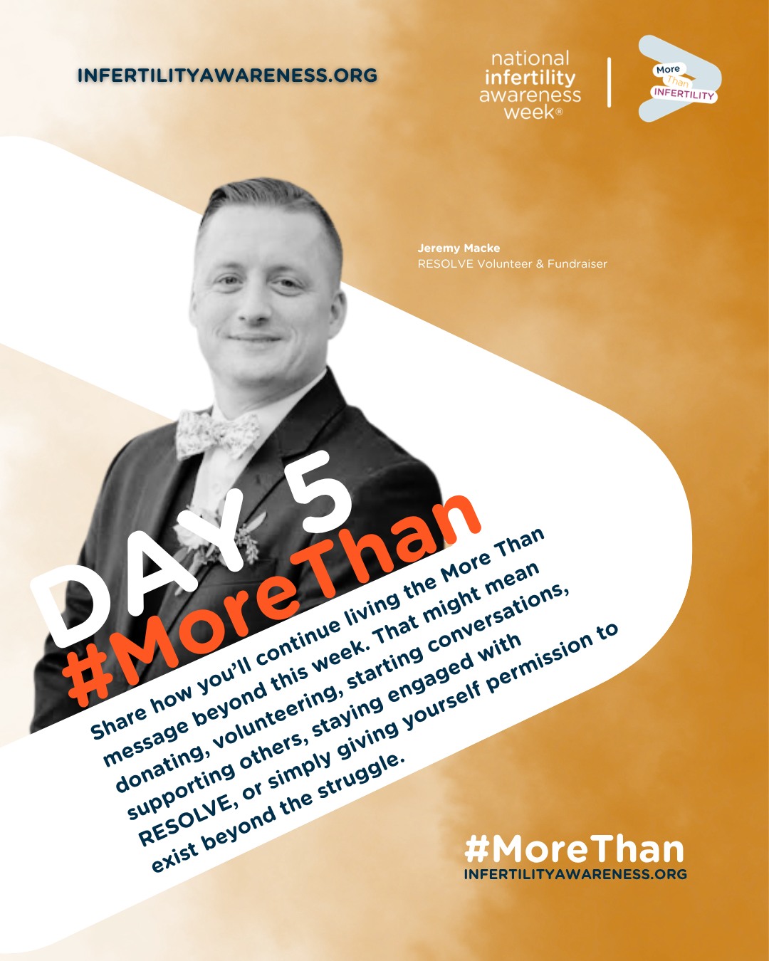 It's the last of our NIAW 5-Day Social Media Challenge, but the demand for #MoreThan doesn’t end here. This community, our message, our fight is more than a week. It’s a commitment to how we show up for ourselves, for others, and for this community, all year long.
Today, share with us how you’ll continue living the More Than message beyond this week. That might mean donating, volunteering, starting conversations, supporting others, staying engaged with RESOLVE, or simply giving yourself permission to exist beyond the struggle.
And don't forget to tag resolveorg and add the hashtags: #MoreThan #NIAW2026
#MoreThan is not just this week. The conversation does not stop here, and neither does RESOLVE. Support us at the link in bio.