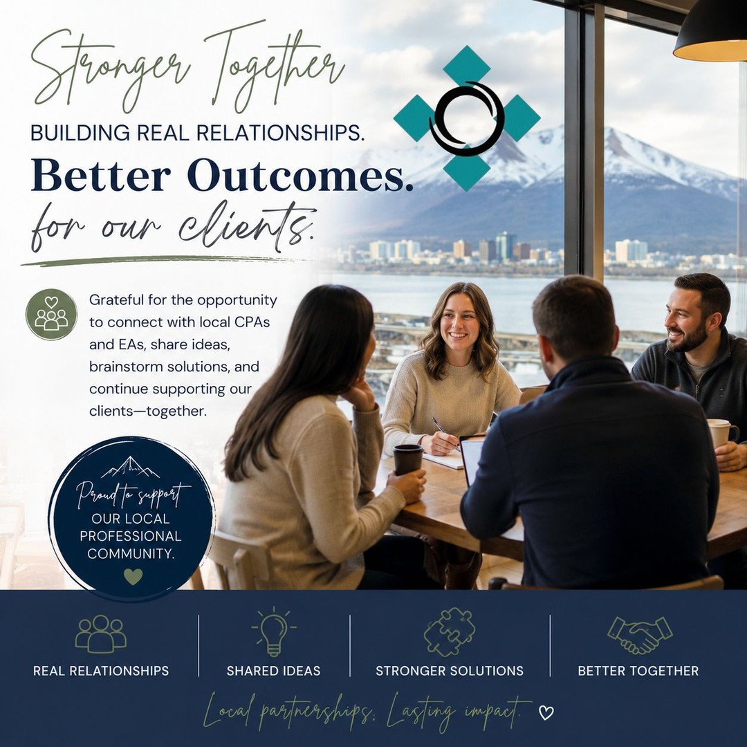 Always appreciate getting together with local CPAs and EAs we work alongside here in Alaska.
One of the best parts of this industry is building real relationships where we can collaborate, brainstorm, problem solve, and ultimately help support our shared clients better together.
There’s a lot of value in having trusted professionals you can pick up the phone and call, talk through challenges, share ideas, and continue learning from each other. Grateful for the partnership opportunities and the strong professional community we continue to build.
#BeyondNumbers #AccountingCommunity #CPA #EA #Bookkeeping #SmallBusiness #AlaskaBusiness