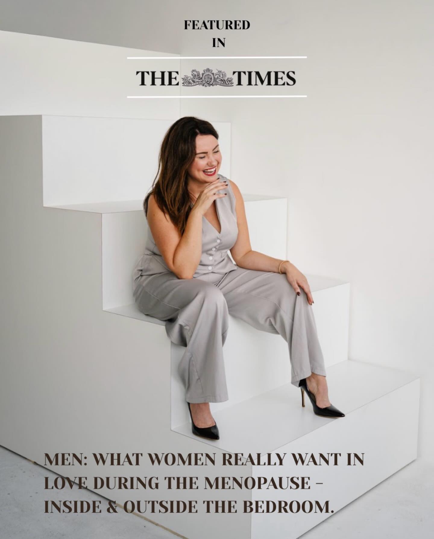Delighted to have been featured as an expert in a recent piece for the times talking all things menopause.
I recently contributed to a wonderful and much needed book @burningupfrozenout and couldn’t be happier that information about menopause, intimacy, relational dynamics and the biology of what women go through is now more available to men.
There are so many brilliant men out there who want to be better partners, lovers and connectors to their women during all of life’s changes and with this book and the support of other incredible experts, they now have something to hand during those later biological stages for women.
Empathetic and insightful.
Excellent work Joe & Rob - it really is a book that every man needs to read if they want to understand women better.
Thanks for noting me in @thetimes - very lovely of you.
#intimacy #women #menopause #womenshealth #men