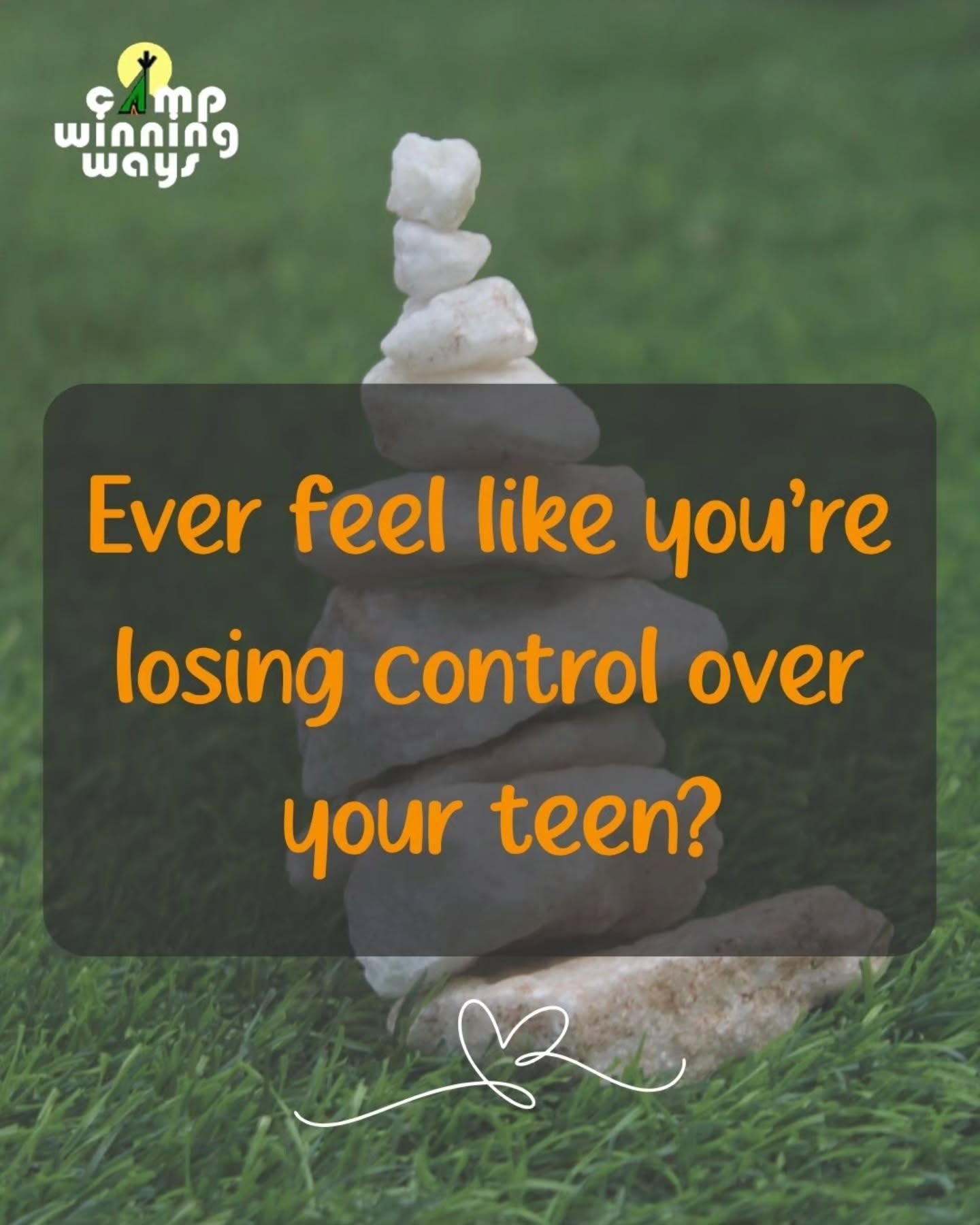 Ever feel like you're losing control over your teen?
#parentingtips #campwinningways #parentslife
