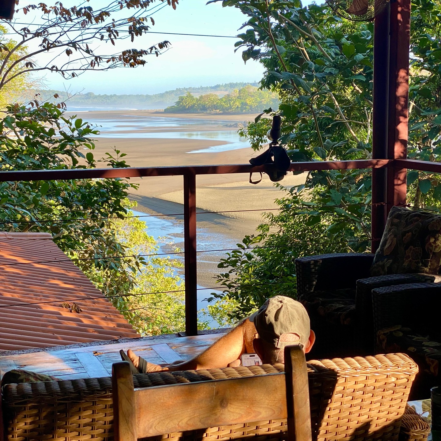 Morning coffee time looks like this in Morrillo. Best cup you'll ever have.
Relax with a great cup of locally shade-grown organic coffee while the jungle wakes around you, the sun rises at your back, monkeys tell you not-so-quietly to get going, and the beach calls to you.
#Morrillo #AdventureTraveler #AdventurePanama #Locavore
#FarmToTable #SupportLocal #SustainableLiving
#SustainableTravels #SurfingLife #FamilyTravelAdventures #FamilyTravelMoments #MorningBrew
#FamilyTravelIdeas #FamilyTravelAdventure #FamilyTravelTime
#AdventureFamilyTravel #AdventureTravelFamily
#AdventureTravelers #AdventureTraveller #AdventureTraveling