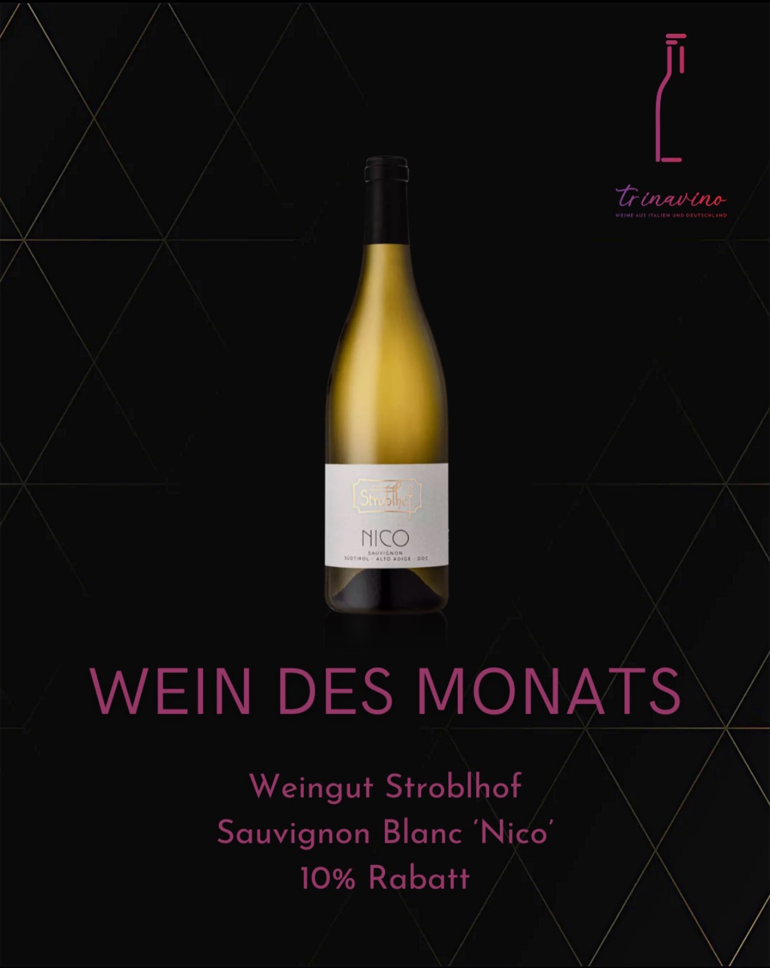 Wein des Monats: Stroblhof „Nico“ Sauvignon Blanc ✨
Frisch, aromatisch und voller Leben – unser Wein des Monats Mai bringt euch pure Frühlings- und Sommer-Vibes ins Glas. 💚🍋
Der „Nico“ Sauvignon Blanc überzeugt mit lebendiger Frische, feinen Zitrusnoten und einer richtig schönen Aromatik – genau das Richtige für sonnige Tage! ☀️🥂
Ob als Aperitif, zu leichten Gerichten oder einfach zum Genießen – der macht richtig Spaß. 😉
👉 Jetzt entdecken bei uns im Shop – Link zum Wein findet ihr in der Bio!
#trinavino #weindesmonats #sauvignonblanc #weingutstroblhof #meckenbeuren