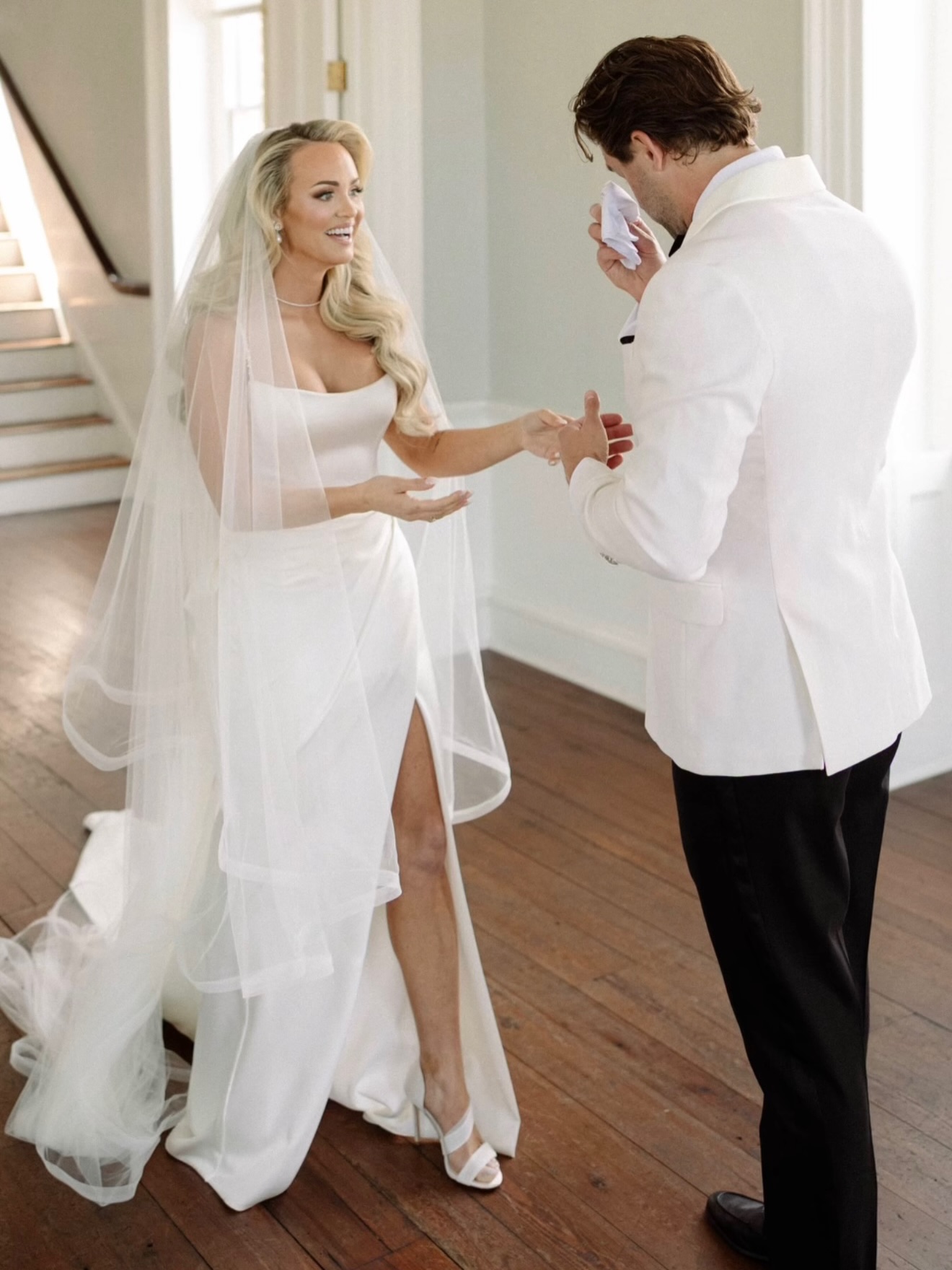 It’s okay Dr. Reilly, we are all crying over how gorgeous your bride is 🥲